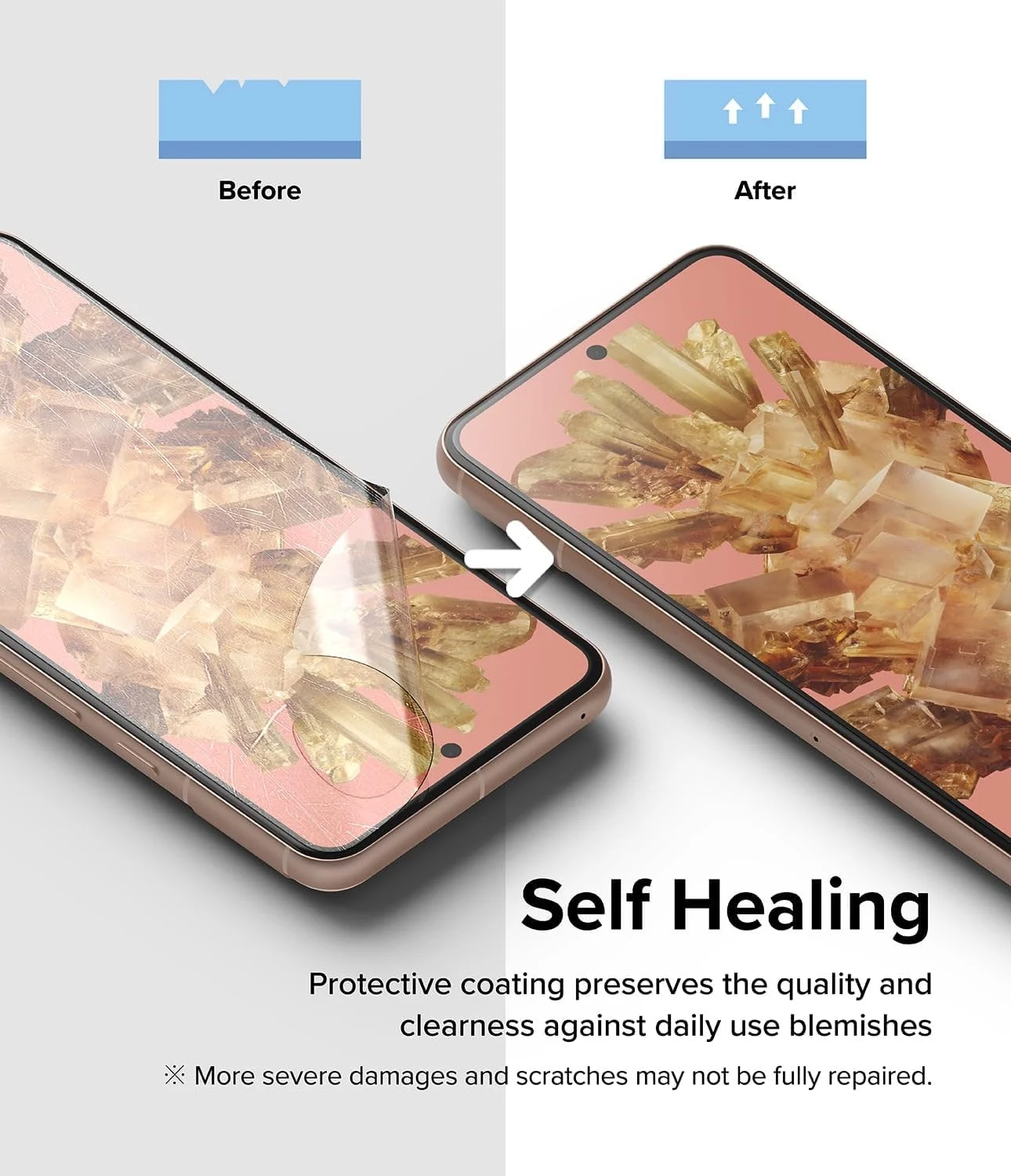 محافظ صفحه نمایش شیشه ای حرارت دیده تمام پوشش Ringke سازگار با Google Pixel 8، شیشه محافظ مقاوم در برابر شکستگی با سختی 9H به همراه کیت نصب - بسته 2 عددی محافظ صفحه نمایش شیشه ای حرارت دیده تمام پوشش Ringke سازگار با Google Pixel 8، شیشه محافظ مقاوم در برابر شکستگی با سختی 9H به همراه کیت نصب - بسته 2 عددی