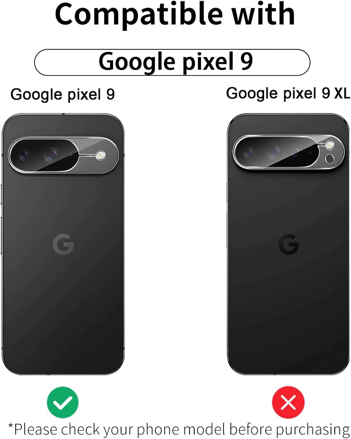 محافظ صفحه نمایش دوربین HidWee سازگار با محافظت از دوربین Google Pixel 9، بسته 2 عددی، شیشه محافظ دوربین با سختی 9H، ضد خش، ضد حباب، محافظت از دوربین شفاف HD محافظ صفحه نمایش دوربین HidWee سازگار با محافظت از دوربین Google Pixel 9، بسته 2 عددی، شیشه محافظ دوربین با سختی 9H، ضد خش، ضد حباب، محافظت از دوربین شفاف HD
