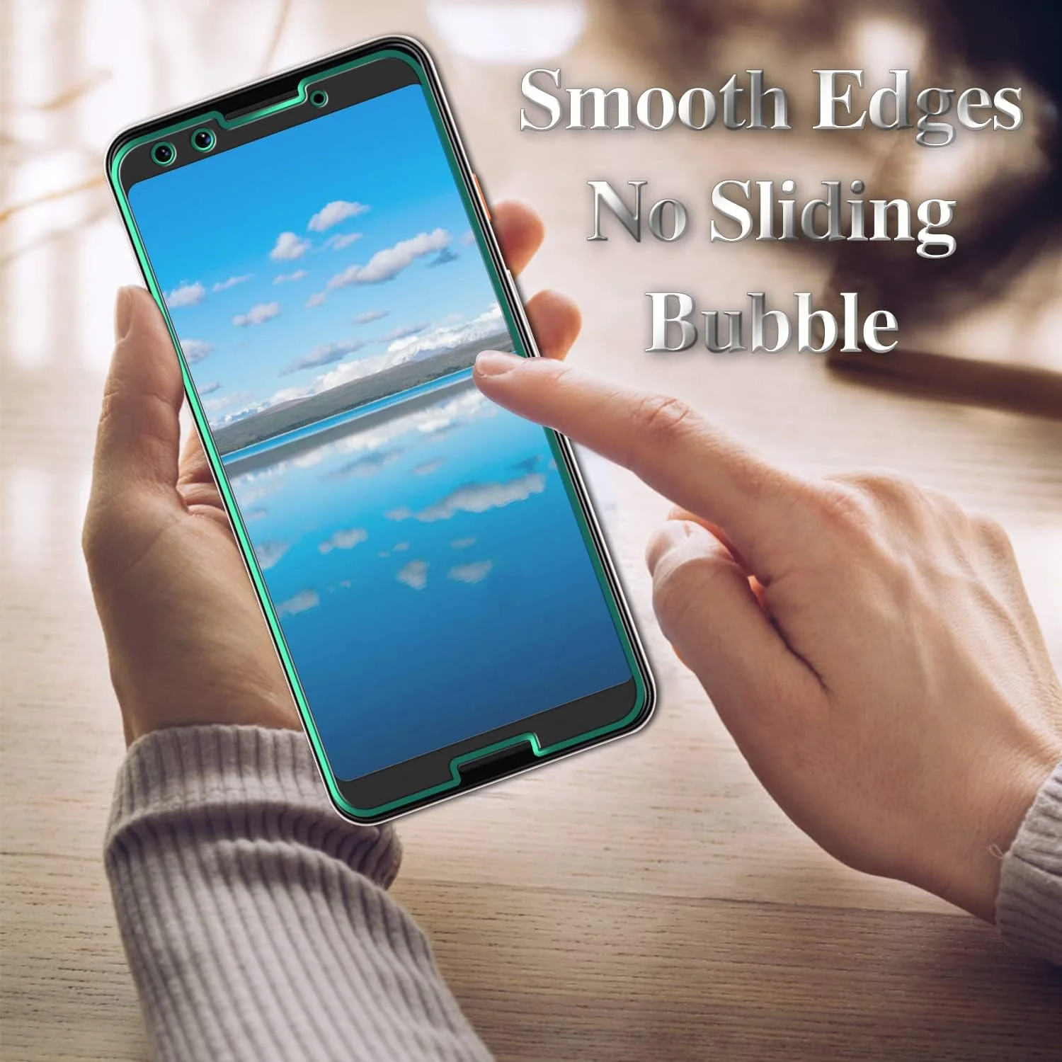 محافظ صفحه نمایش کسووه [بسته 3 عددی] شیشه حرارت دیده برای گوگل پیکسل 3، سختی 9H، ضد خش، بدون حباب، شفاف HD، نصب آسان، سازگار با قاب