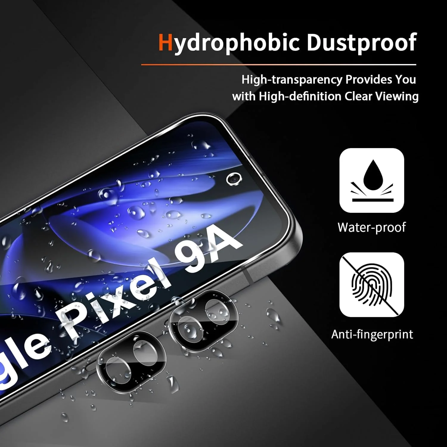 محافظ صفحه نمایش شیشه ای لیلا برای گوگل پیکسل 9A، 2 عدد محافظ صفحه و 2 عدد محافظ لنز دوربین، شیشه محافظ ضد خش با سختی 9H محافظ صفحه نمایش شیشه ای لیلا برای گوگل پیکسل 9A، 2 عدد محافظ صفحه و 2 عدد محافظ لنز دوربین، شیشه محافظ ضد خش با سختی 9H