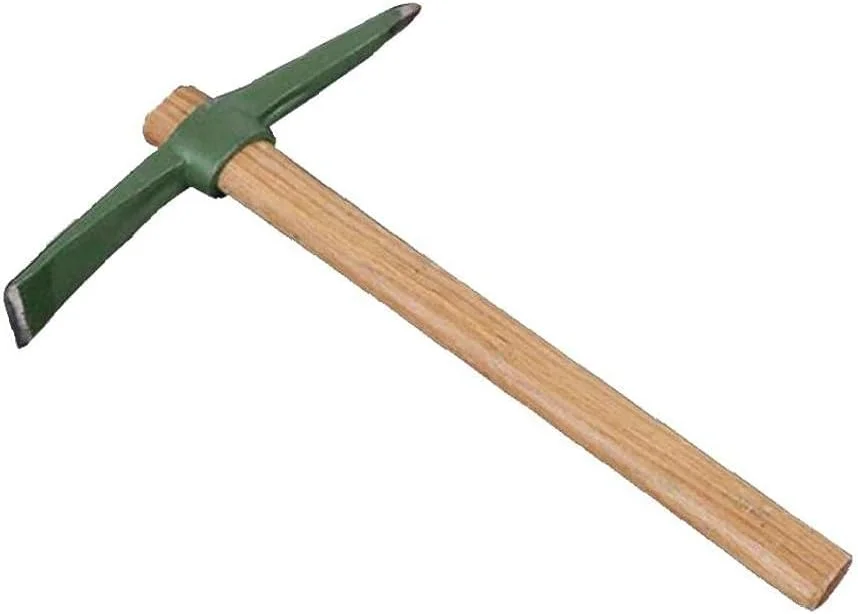 بیلچه فولادی خاک‌ورزی با دسته چوبی، ابزار کشاورزی کوچک ضربدری متوسط ​​1 عدد
