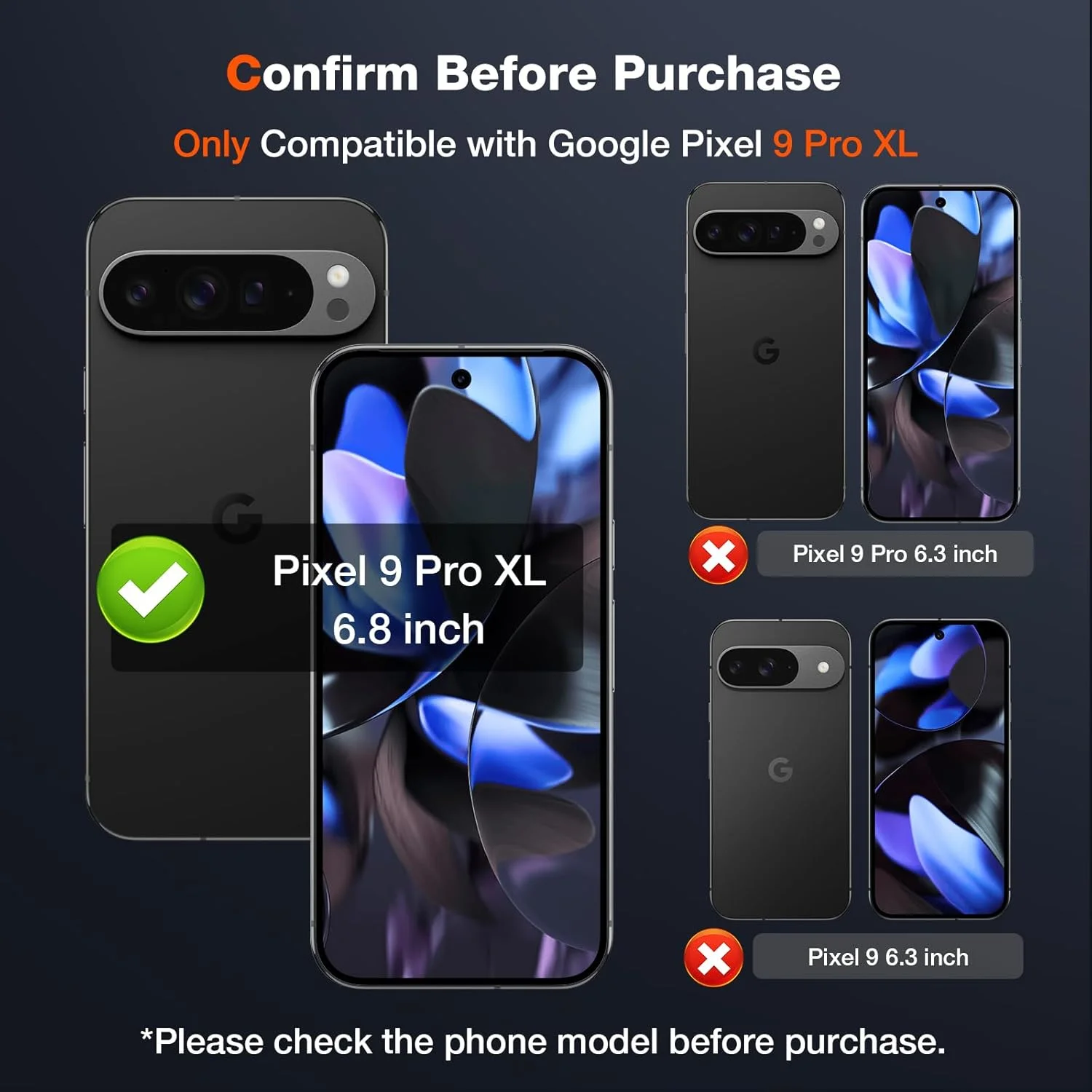 محافظ صفحه نمایش LK Google Pixel 9 Pro XL (بسته 2 عددی) به همراه 2 محافظ لنز دوربین، شیشه حرارت دیده فوق العاده نازک HD، سختی 9H، شفاف، مقاوم در برابر خراش، بدون