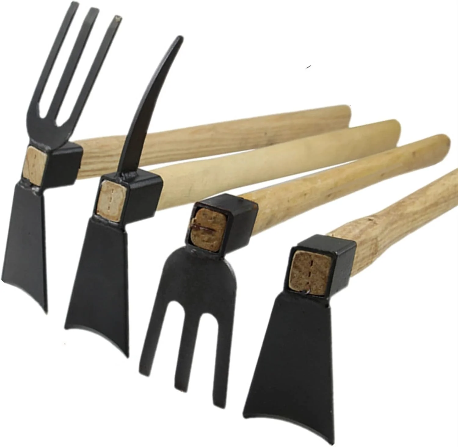 بیلچه سوناخو با دسته چوبی، ابزار کشاورزی بیلچه فولادی کربنی، وجین کن مورد استفاده برای شل کردن زمین، ابزار باغبانی شوفار تارو (رنگ: Hortel)