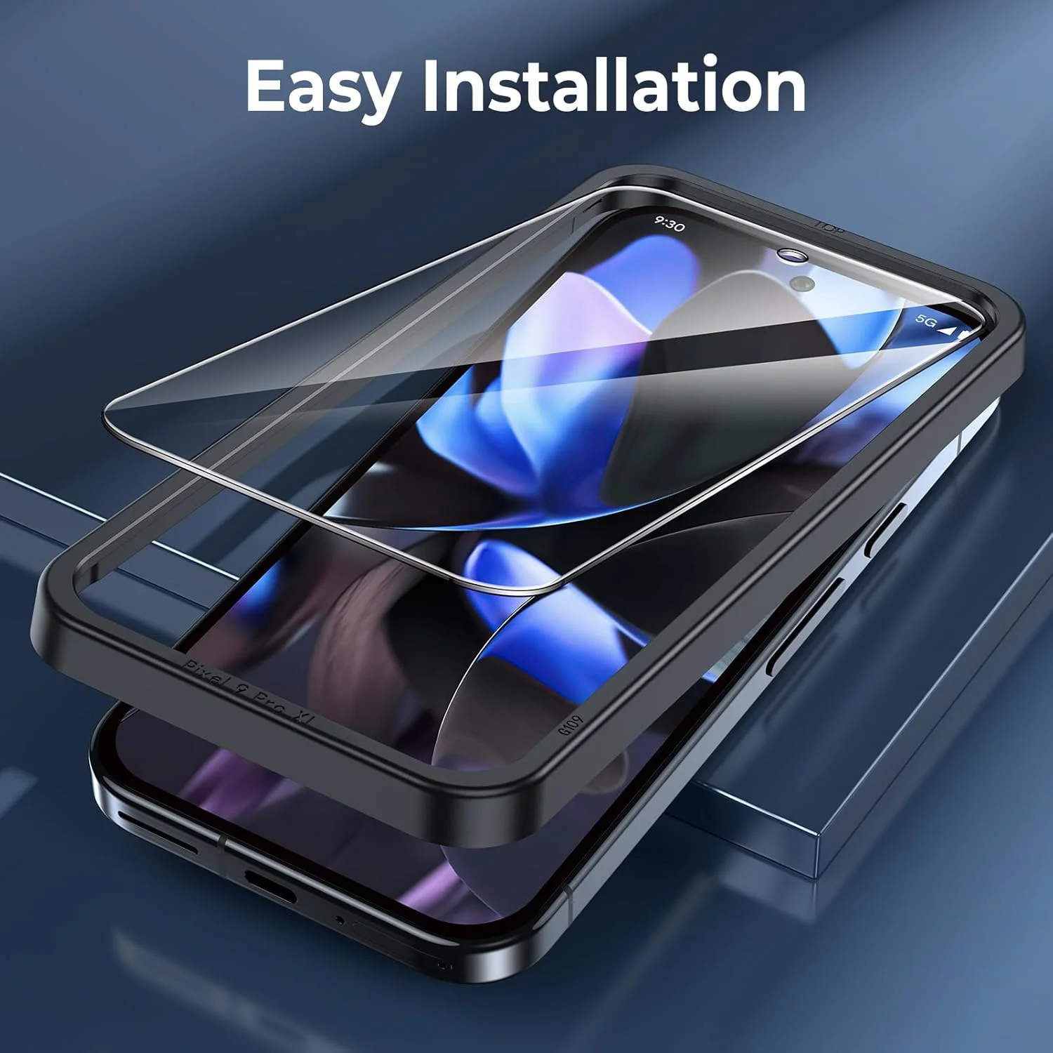 محافظ صفحه نمایش LK Google Pixel 9 Pro XL (بسته 2 عددی) به همراه 2 محافظ لنز دوربین، شیشه حرارت دیده فوق العاده نازک HD، سختی 9H، شفاف، مقاوم در برابر خراش، بدون