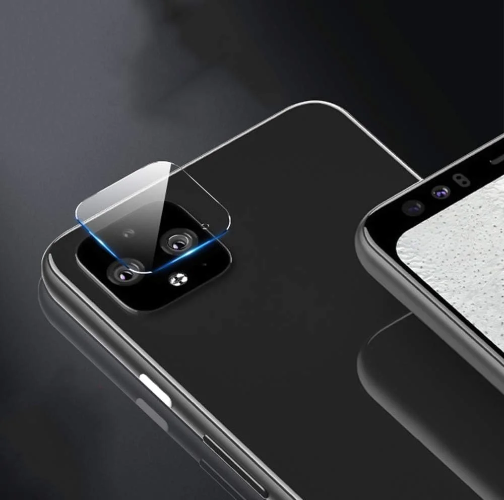 محافظ لنز دوربین پشتی XINKOE برای گوگل پیکسل 4، [2 عدد] فیلم محافظ شیشه ای حرارت دیده فوق العاده نازک 2.5D HD - شفاف