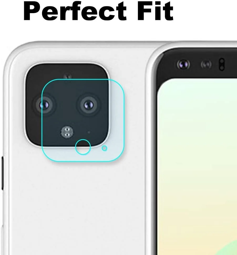 محافظ لنز دوربین پشتی XINKOE برای گوگل پیکسل 4، [2 عدد] فیلم محافظ شیشه ای حرارت دیده فوق العاده نازک 2.5D HD - شفاف