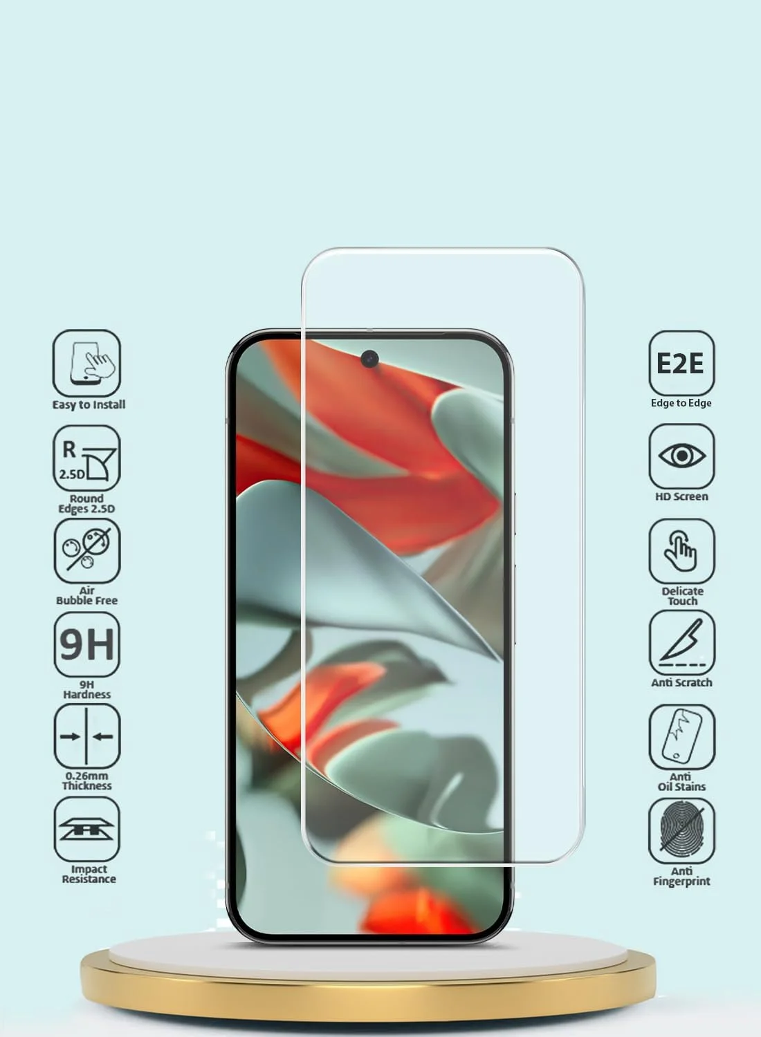 محافظ صفحه نمایش شیشه ای برای گوگل پیکسل 9 پرو XL 5G سال 2024 (سری GMAX Premium لبه های خمیده 9H 2.5D - شفاف) محافظ صفحه نمایش شیشه ای برای گوگل پیکسل 9 پرو XL 5G سال 2024 (سری GMAX Premium لبه های خمیده 9H 2.5D - شفاف)