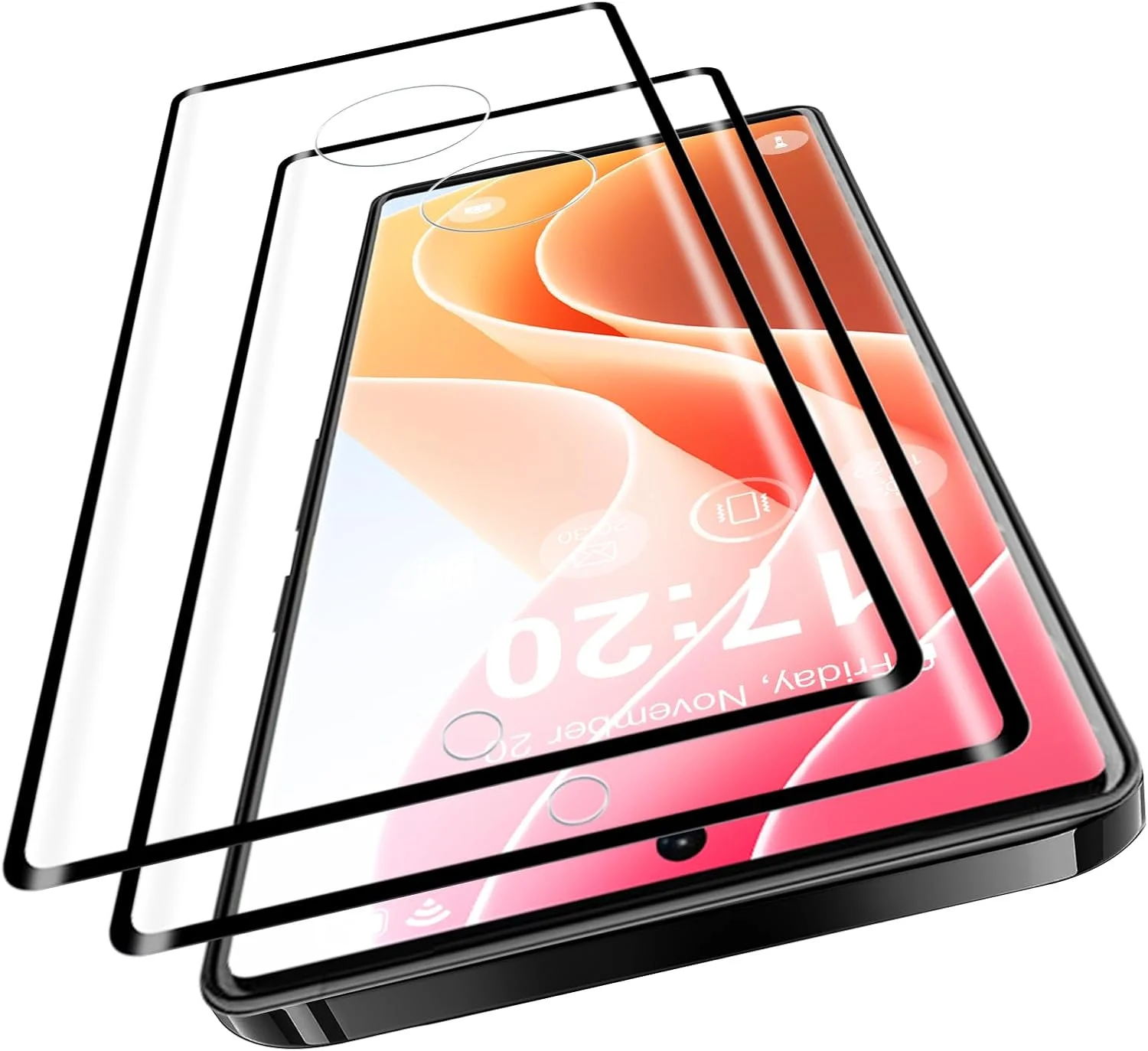 بسته 2 عددی محافظ صفحه نمایش شیشه ای حرارت دیده VideoSecu برای گوگل پیکسل 7 پرو، سختی 9H HD، محافظ صفحه نمایش شیشه ای حرارت دیده بدون حباب، دقت لمسی 100٪، ضد روغن، مقاوم در برابر خراش، کامل