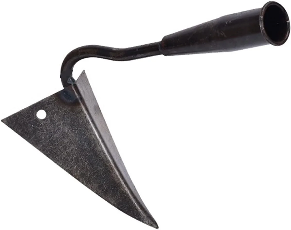 بیلچه هودور برای وجین علف های هرز، ابزار کشاورزی کاشت سبزیجات خانگی بیلچه مثلثی بیلچه نوک تیز کوچک بیلچه مثلثی شخم زدن خاک زمین کشاورزی