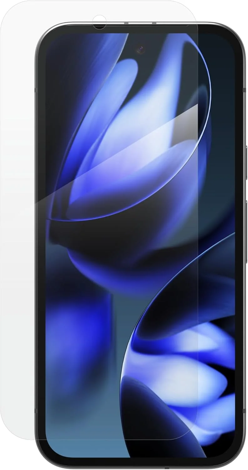 محافظ صفحه نمایش شیشه ای ZAGG Defence مناسب برای Google Pixel 9a [6.3 اینچ]، شیشه حرارت دیده، ضد میکروب، مقاوم در برابر خراش، شفاف