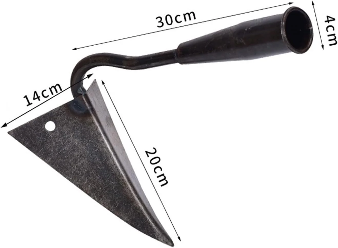 بیلچه هودور برای وجین علف های هرز، ابزار کشاورزی کاشت سبزیجات خانگی بیلچه مثلثی بیلچه نوک تیز کوچک بیلچه مثلثی شخم زدن خاک زمین کشاورزی