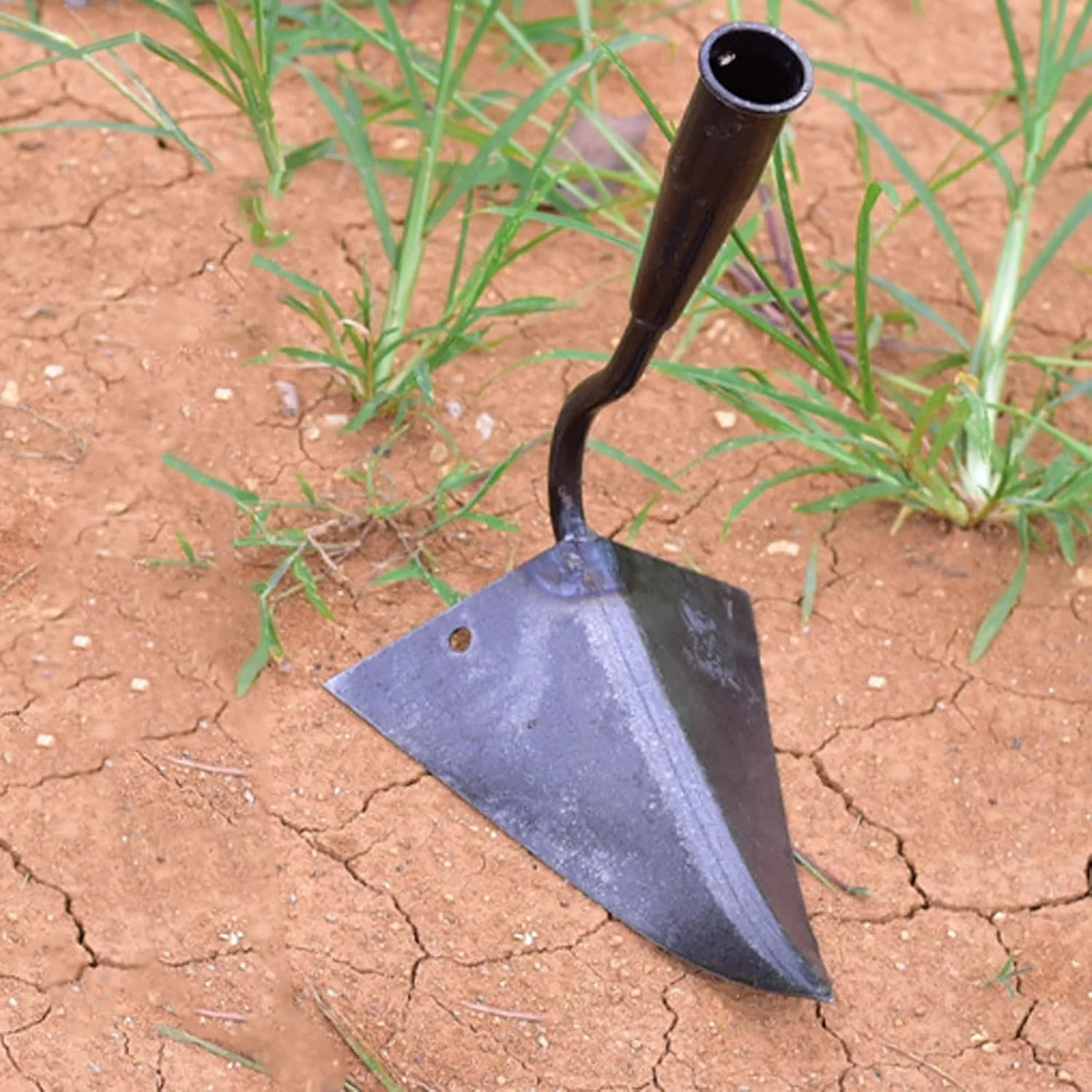 بیلچه هودور برای وجین علف های هرز، ابزار کشاورزی کاشت سبزیجات خانگی بیلچه مثلثی بیلچه نوک تیز کوچک بیلچه مثلثی شخم زدن خاک زمین کشاورزی