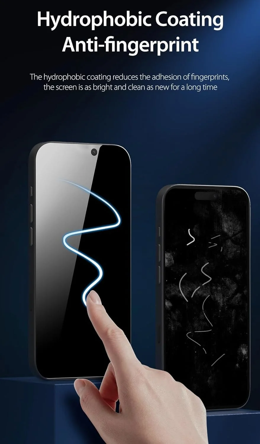 محافظ صفحه نمایش حریم خصوصی شیشه ای برای آیفون 15، سختی 9H [ضد خش] [ضد اثر انگشت] [سازگار با قاب] فیلم شیشه ای حرارت دیده ضد جاسوسی بدون حباب برای آیفون 15 5G 2023