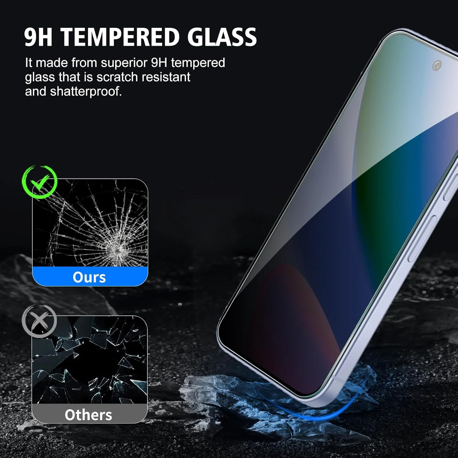 محافظ صفحه نمایش شیشه ای حرارت دیده CYYAGE، 2 عدد، برای گوگل پیکسل 10/10 پرو، فیلم محافظ شیشه ای ضد جاسوسی، سختی 9H، بدون حباب، ضد خش محافظ صفحه نمایش شیشه ای حرارت دیده CYYAGE، 2 عدد، برای گوگل پیکسل 10/10 پرو، فیلم محافظ شیشه ای ضد جاسوسی، سختی 9H، بدون حباب، ضد خش