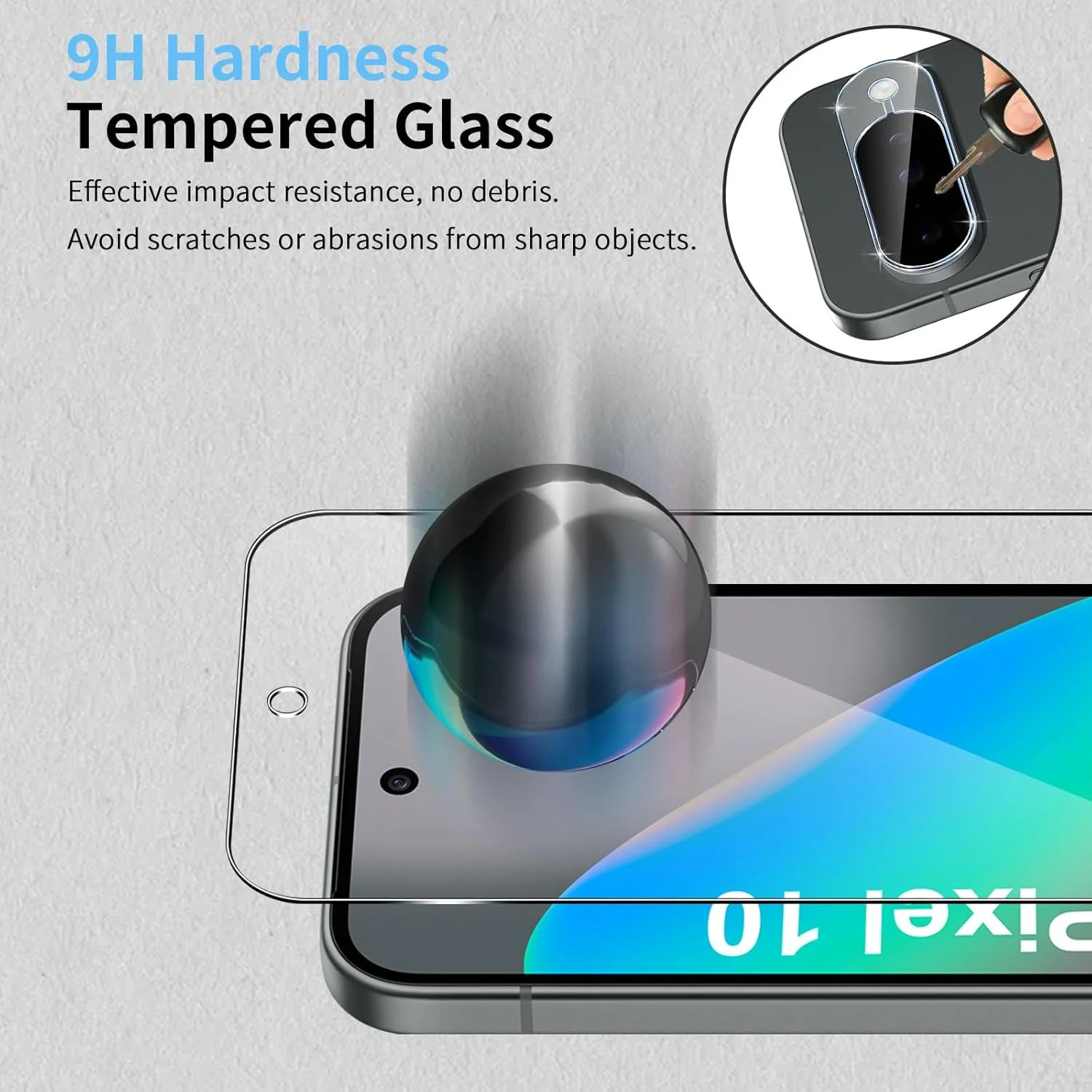 محافظ صفحه نمایش HidWee سازگار با Google Pixel 10، شیشه حرارت دیده، بسته 2 عددی محافظ شیشه ای و 2 عدد فیلم محافظ دوربین، محافظ شیشه حرارت دیده ضد خش با سختی 9H، صفحه نمایش HD محافظ صفحه نمایش HidWee سازگار با Google Pixel 10، شیشه حرارت دیده، بسته 2 عددی محافظ شیشه ای و 2 عدد فیلم محافظ دوربین، محافظ شیشه حرارت دیده ضد خش با سختی 9H، صفحه نمایش HD