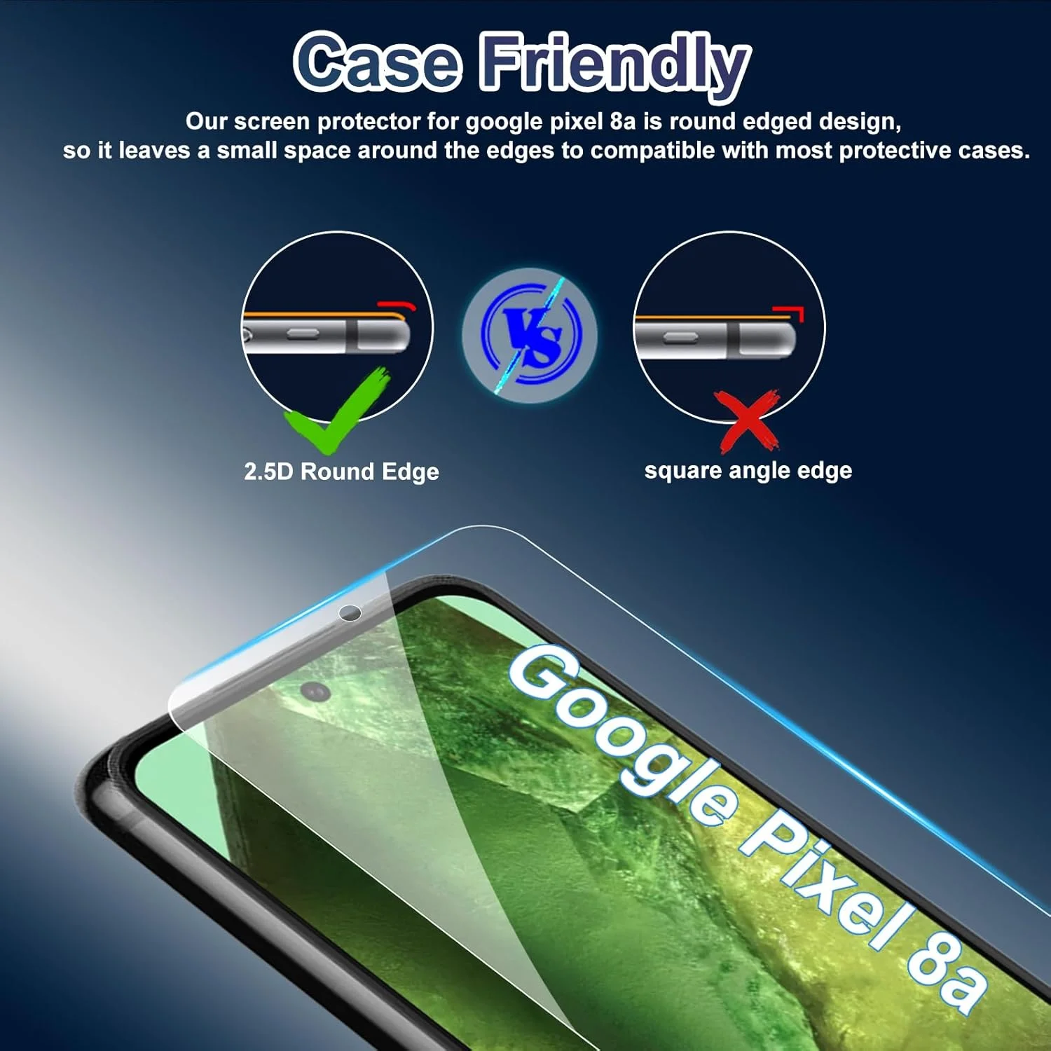 محافظ صفحه نمایش دو عددی Ducerta برای گوگل پیکسل 8a 6.1 اینچی، فیلم شیشه ای حرارت دیده با سینی تراز برای پیکسل 8A، نصب آسان، سازگار با قاب، سختی 9H، سازگار با اثر انگشت، شفاف HD محافظ صفحه نمایش دو عددی Ducerta برای گوگل پیکسل 8a 6.1 اینچی، فیلم شیشه ای حرارت دیده با سینی تراز برای پیکسل 8A، نصب آسان، سازگار با قاب، سختی 9H، سازگار با اثر انگشت، شفاف HD