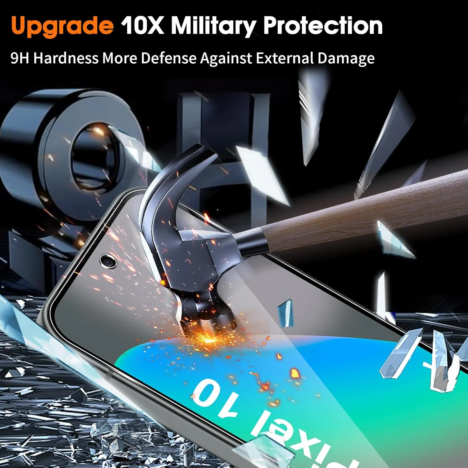 محافظ صفحه نمایش شیشه ای حرارت دیده Aerku برای گوگل پیکسل 10، 2 عدد محافظ صفحه نمایش فوق العاده HD و 2 عدد محافظ دوربین، سختی 9H، ضد خش، ضد روغن، فیلم محافظ صفحه نمایش بدون حباب محافظ صفحه نمایش شیشه ای حرارت دیده Aerku برای گوگل پیکسل 10، 2 عدد محافظ صفحه نمایش فوق العاده HD و 2 عدد محافظ دوربین، سختی 9H، ضد خش، ضد روغن، فیلم محافظ صفحه نمایش بدون حباب