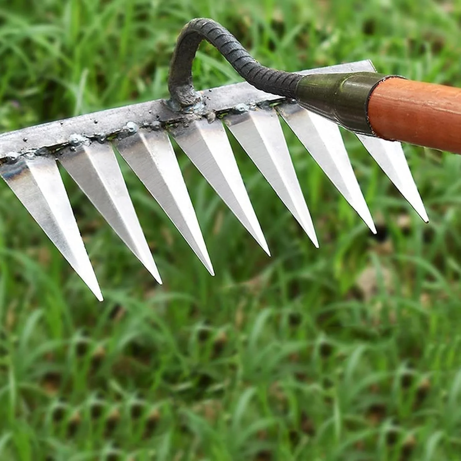 بیلچه هودور برای وجین علف های هرز، چنگک باغبانی فلزی سنگین، ابزار کشاورزی، خراشنده، ابزار باغبانی کشاورزی مصنوعی