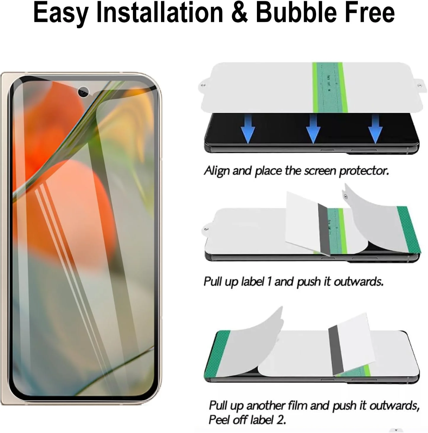 محافظ صفحه نمایش بیرونی KZIOACSH برای گوگل پیکسل 9 پرو فولد، بسته 2 عددی، محافظ صفحه نمایش TPU نرم و شفاف با وضوح HD، ضد خش، بدون حباب، باز کردن قفل اثر انگشت، پوشش محافظ هیدروژل محافظ صفحه نمایش بیرونی KZIOACSH برای گوگل پیکسل 9 پرو فولد، بسته 2 عددی، محافظ صفحه نمایش TPU نرم و شفاف با وضوح HD، ضد خش، بدون حباب، باز کردن قفل اثر انگشت، پوشش محافظ هیدروژل