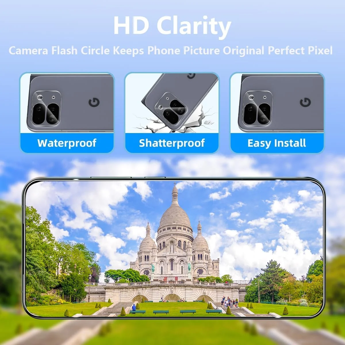 محافظ صفحه نمایش Bekiikoo برای Google Pixel 10 Pro Fold و محافظ دوربین شیشه ای حرارت دیده [3+2 عدد]، بدون حباب، محافظ فیلم TPU نرم شفاف HD برای Google Pixel 10 Pro Fold