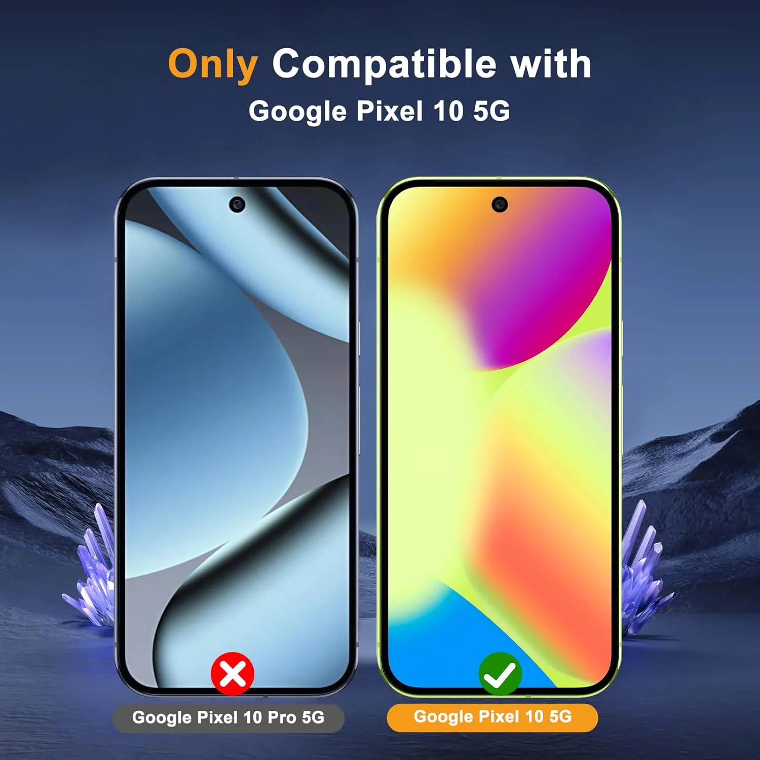 محافظ صفحه نمایش حریم خصوصی HeeYeal (بسته 2 + 2) + محافظ لنز دوربین برای گوگل پیکسل 10 5G، [سازگار با قاب] [ضد خش] [سختی 9H] فیلم شیشه ای حرارت دیده ضد جاسوسی برای گوگل پیکسل 10 5G