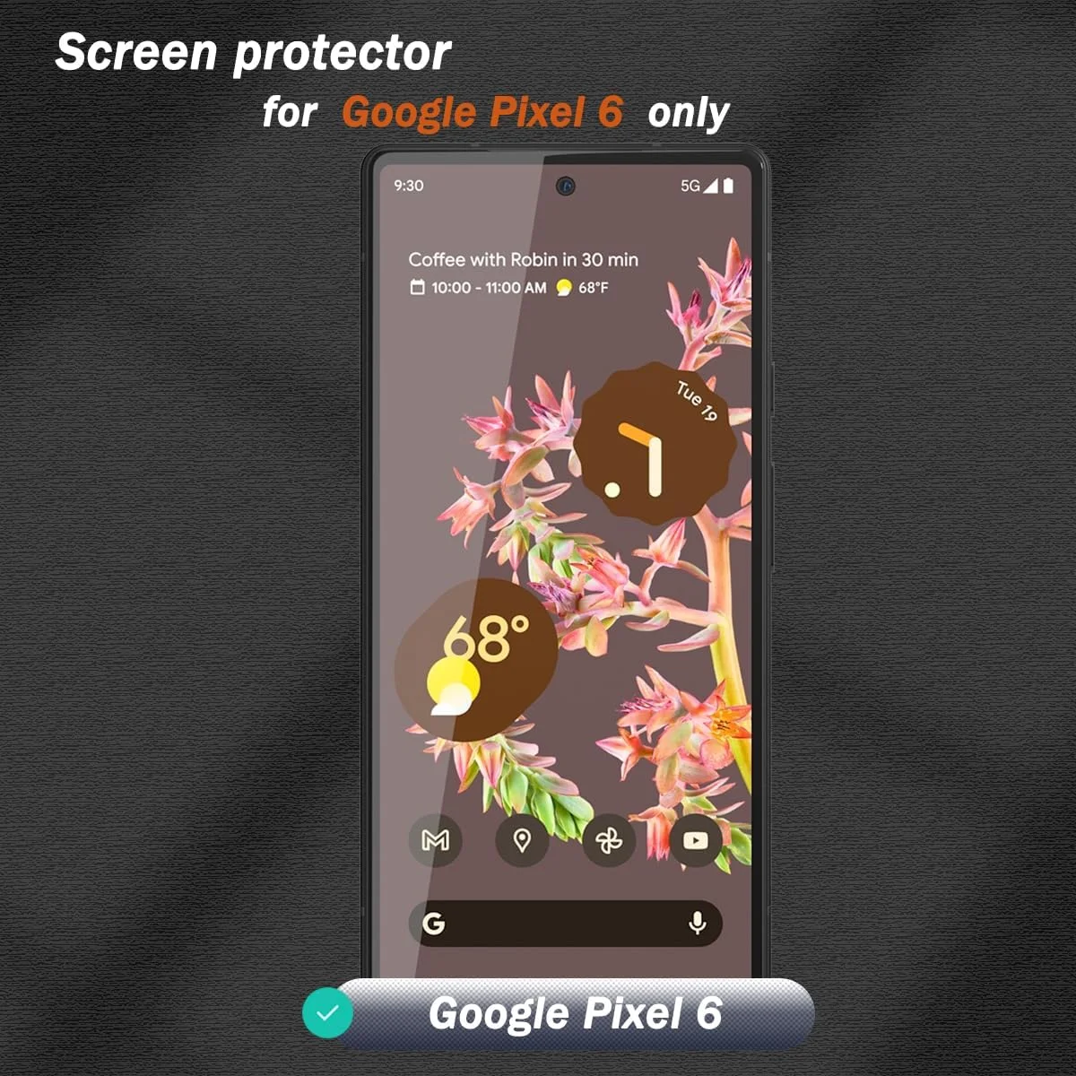 محافظ صفحه نمایش حریم خصوصی شیشه ای Zerrshoo برای گوگل پیکسل 6، 1 عدد، شیشه حرارت دیده، سختی 9H، مقاوم در برابر خراش، ضد آب، ضد اثر انگشت محافظ صفحه نمایش حریم خصوصی شیشه ای Zerrshoo برای گوگل پیکسل 6، 1 عدد، شیشه حرارت دیده، سختی 9H، مقاوم در برابر خراش، ضد آب، ضد اثر انگشت