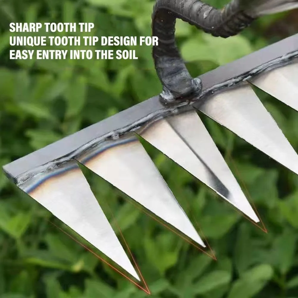 ابزار باغبانی بیلچه وجین علف های هرز، ابزار مزرعه، ابزار کشاورزی، چنگک دندانه دار، ابزار فلزی باغبانی، چنگک وجین علف های هرز