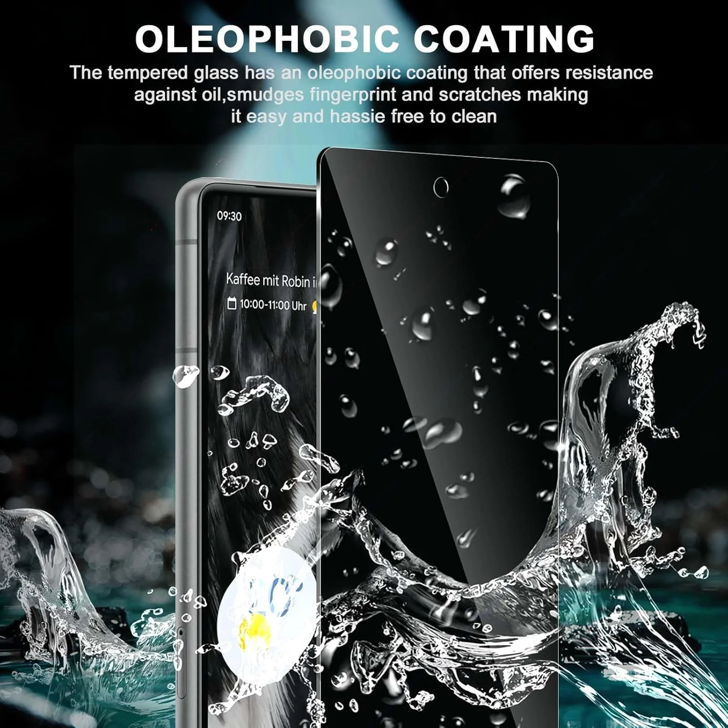 محافظ حریم خصوصی شیشه ای Lutree برای گوگل پیکسل 7، بسته 2+2 محافظ صفحه نمایش ضد جاسوسی + فیلم محافظ لنز دوربین (مشکی)، سختی 9H ضد خش و ضد دید محافظ حریم خصوصی شیشه ای Lutree برای گوگل پیکسل 7، بسته 2+2 محافظ صفحه نمایش ضد جاسوسی + فیلم محافظ لنز دوربین (مشکی)، سختی 9H ضد خش و ضد دید