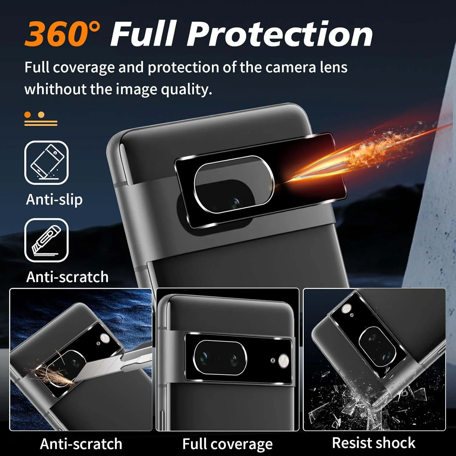 محافظ حریم خصوصی شیشه ای Lutree برای گوگل پیکسل 7، بسته 2+2 محافظ صفحه نمایش ضد جاسوسی + فیلم محافظ لنز دوربین (مشکی)، سختی 9H ضد خش و ضد دید محافظ حریم خصوصی شیشه ای Lutree برای گوگل پیکسل 7، بسته 2+2 محافظ صفحه نمایش ضد جاسوسی + فیلم محافظ لنز دوربین (مشکی)، سختی 9H ضد خش و ضد دید