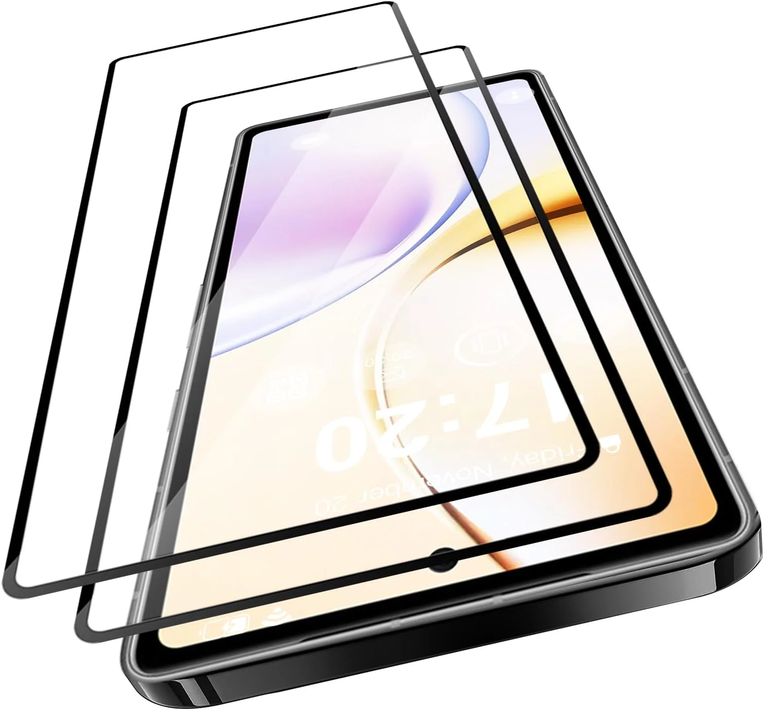 محافظ صفحه نمایش شیشه ای حرارت دیده VideoSecu بسته 2 عددی برای محافظ صفحه نمایش Google Pixel 7A، محافظ صفحه نمایش شیشه ای حرارت دیده HD بدون حباب با سختی 9H - دقت لمسی 100٪، ضد روغن، مقاوم در برابر خراش