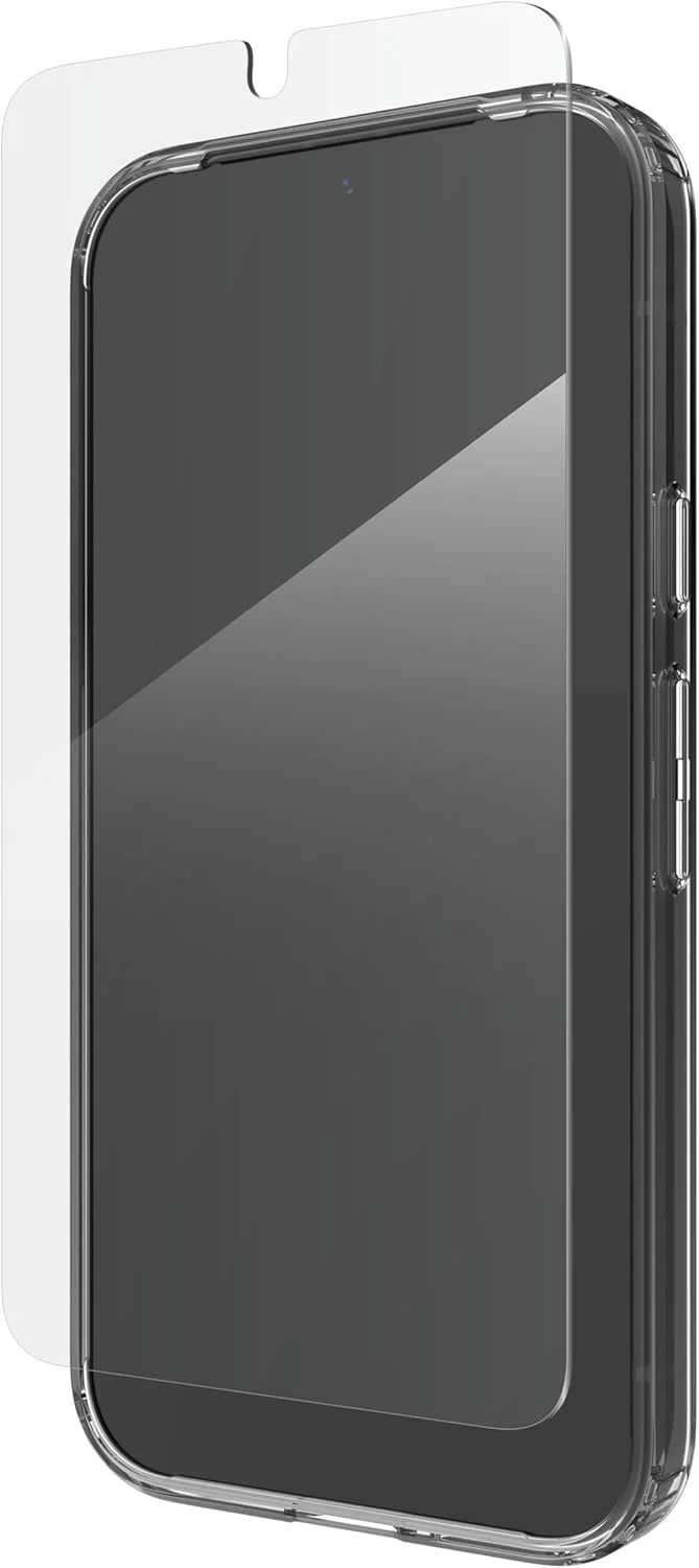 محافظ صفحه نمایش شیشه ای ZAGG Defence مناسب برای Google Pixel 9a [6.3 اینچ]، شیشه حرارت دیده، ضد میکروب، مقاوم در برابر خراش، شفاف