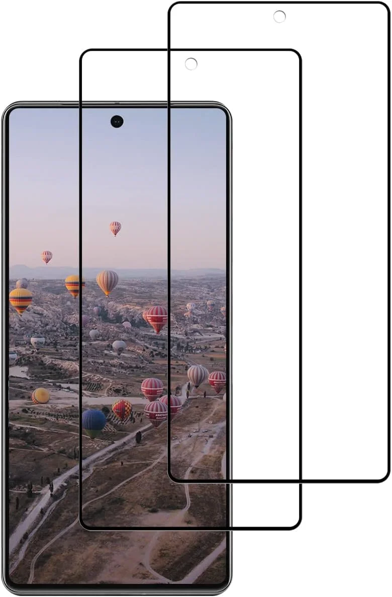 محافظ صفحه نمایش دوسمونگ 2 عددی برای گوگل پیکسل 7 پرو، فیلم شیشه ای حرارت دیده، پوشش کامل سه بعدی، بدون حباب، ضد خش، حساسیت بالا، محافظ صفحه نمایش فوق العاده با کیفیت HD