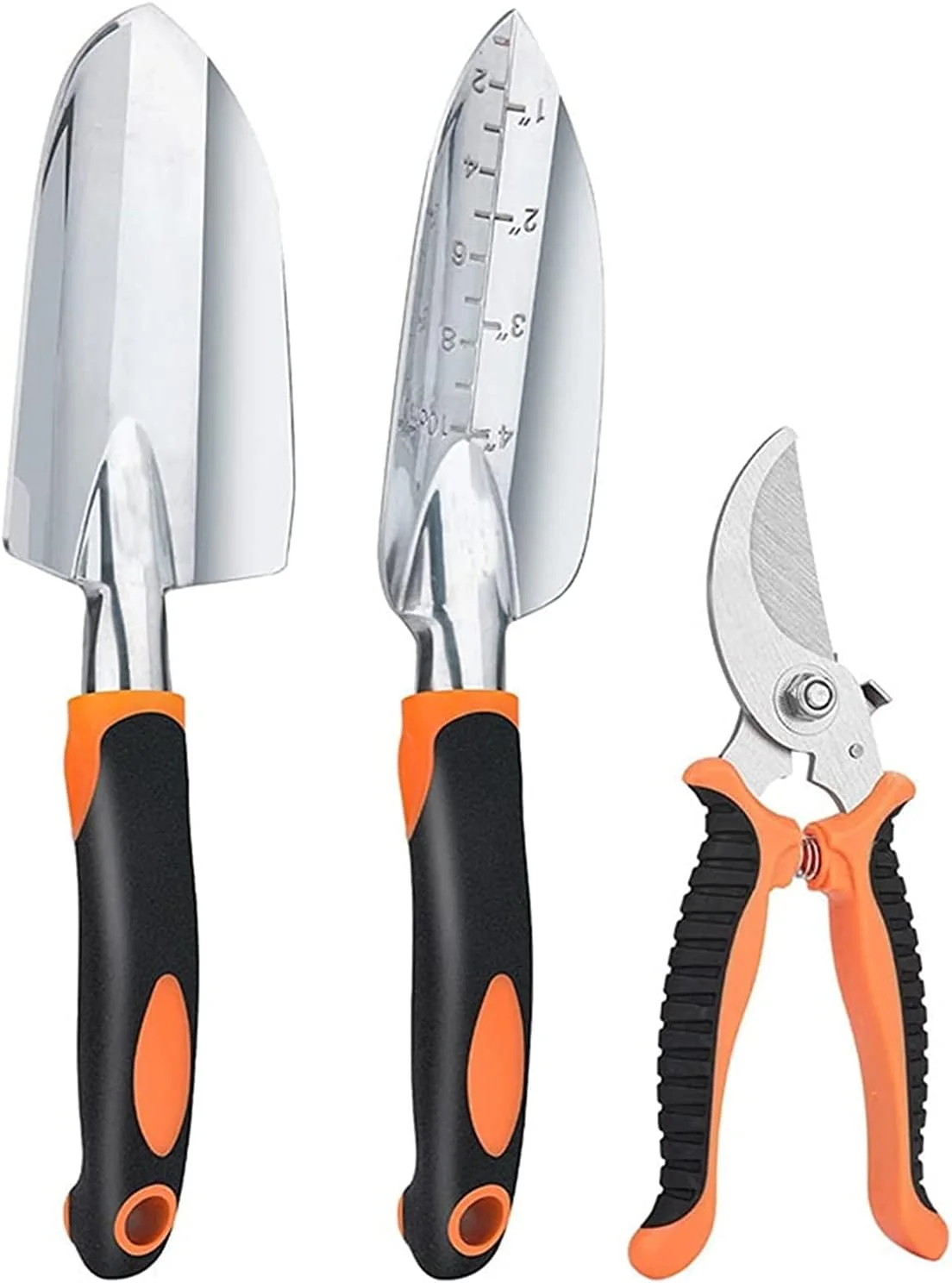 مجموعه ابزار باغبانی HFKRNS، مجموعه 3 عددی ابزار کشاورزی باغبانی، بیلچه، قیچی و ابزار دستی چند منظوره کاربردی، لوازم کشت باغبانی (الگوی 04 M) (الگوی 03 M)