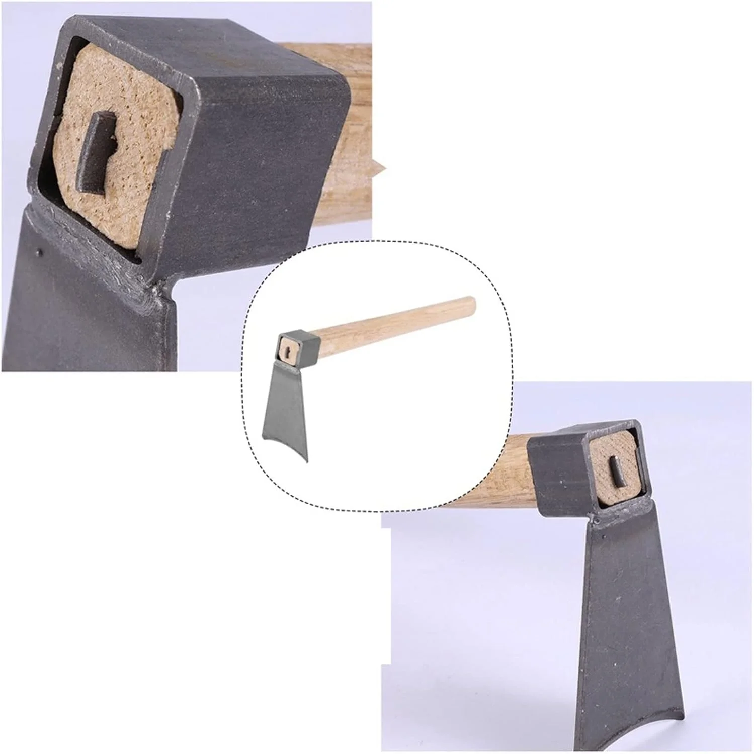 ابزار دستی بیلچه SONAXO با دسته چوبی، ابزار حفاری بیلچه، ابزار کشاورزی فولادی برای کاشت سبزیجات در باغ کشاورزی