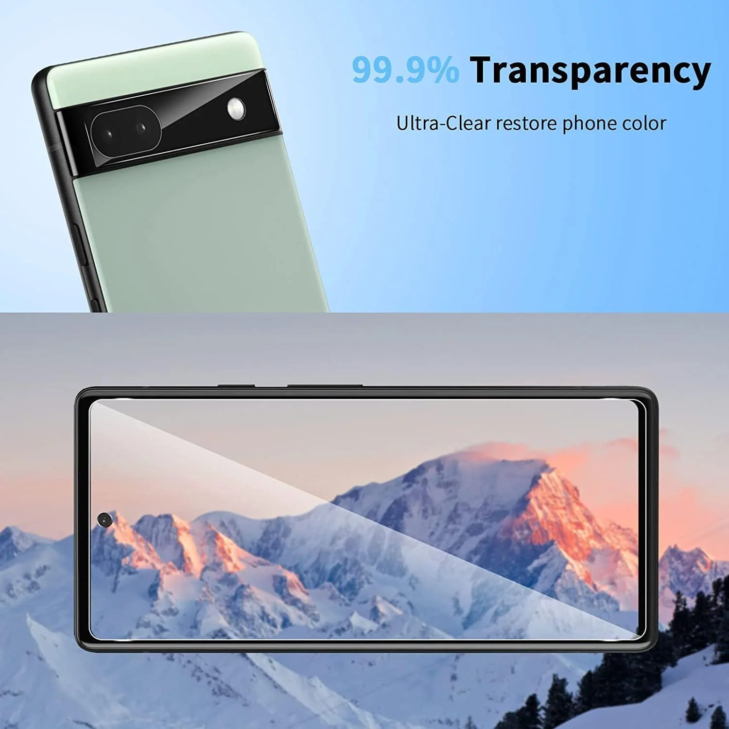 محافظ صفحه نمایش QINOUK برای گوگل پیکسل 8 ([بسته 2+2])، [بسته 2 عددی] محافظ صفحه نمایش تمام صفحه، [بسته 2 عددی] محافظ لنز دوربین شیشه ای حرارت دیده شفاف HD، [ضد خش]