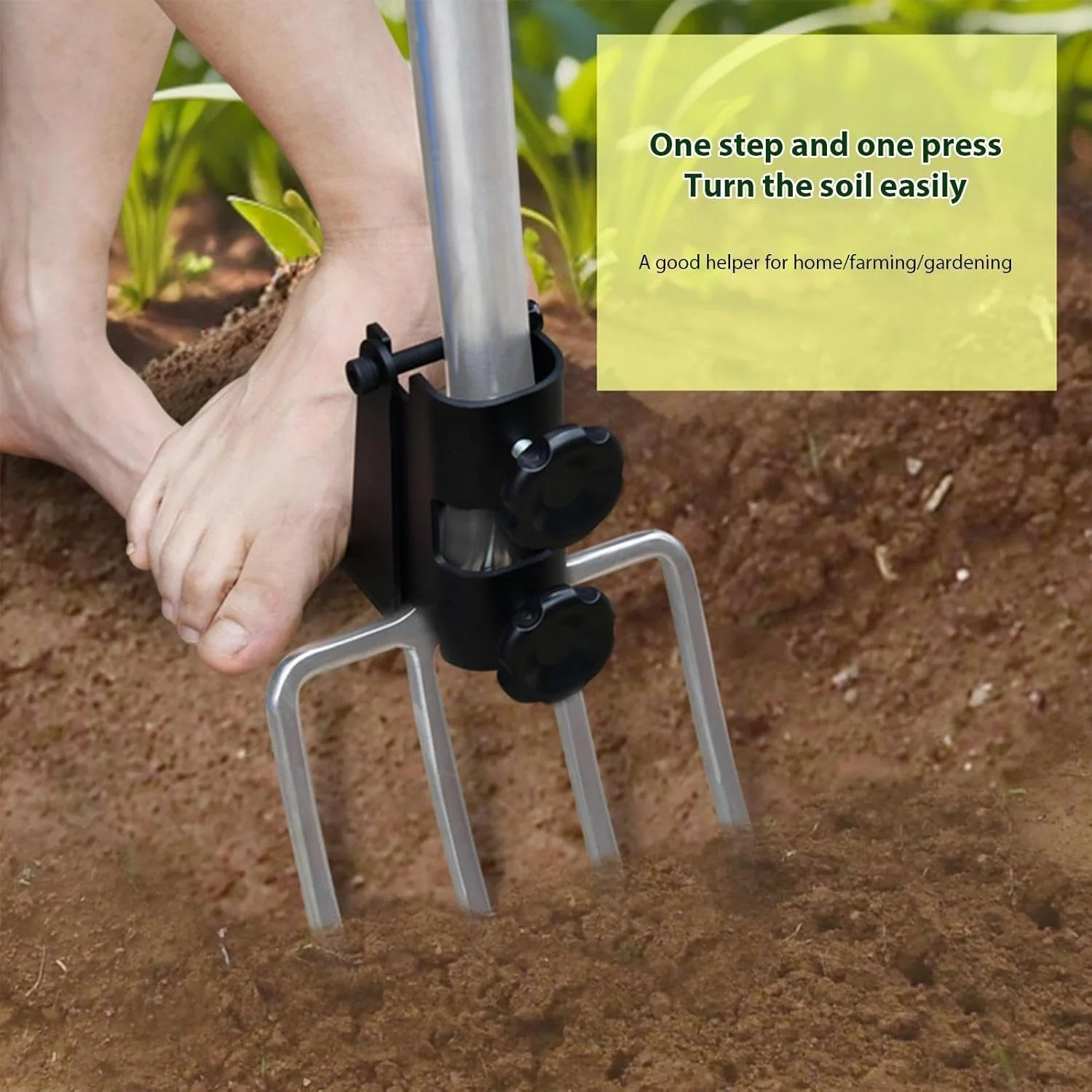 چنگال باغبانی بیلزنی - چنگال بیلزنی برای خاکورزی، ابزار باغبانی چنگکی با دسته چوبی، ابزار کشاورزی باغبانی برای شخمزنی، کاشت سبزیجات چنگال باغبانی بیلزنی - چنگال بیلزنی برای خاکورزی، ابزار باغبانی چنگکی با دسته چوبی، ابزار کشاورزی باغبانی برای شخمزنی، کاشت سبزیجات