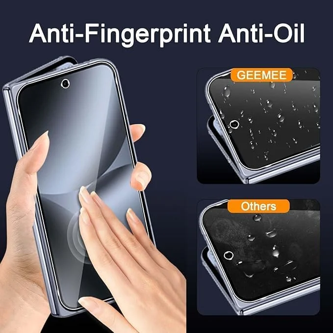 محافظ صفحه نمایش Gruattreay [بسته 2+2 عددی] سازگار با Google Pixel 10 Pro Fold به همراه محافظ لنز دوربین، پوشش کامل فیلم شیشه ای سخت شده 9H، شفافیت HD، ضد خش، بدون حباب