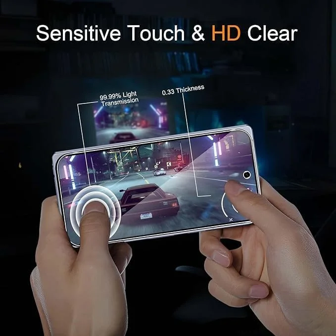 محافظ صفحه نمایش Gruattreay [بسته 2+2 عددی] سازگار با Google Pixel 10 Pro Fold به همراه محافظ لنز دوربین، پوشش کامل فیلم شیشه ای سخت شده 9H، شفافیت HD، ضد خش، بدون حباب