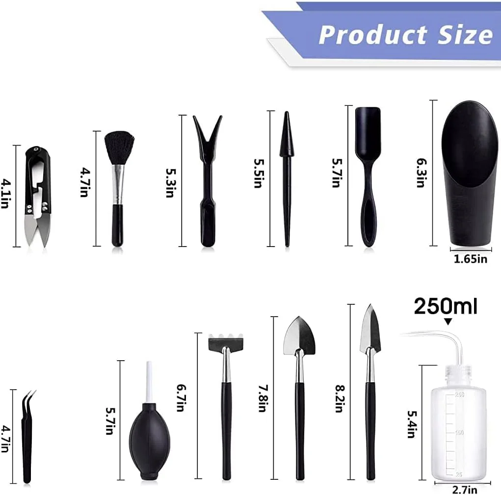 مجموعه ابزار باغبانی ۱۴ تکه PEAKHILL با کیف و زیرانداز، کیت ابزار باغبانی برای باغبانی خانگی، ابزار کشاورزی برای گیاهان کوچک، انتقال نشا، کاشت بذر، کاشت گیاهان گوشتی