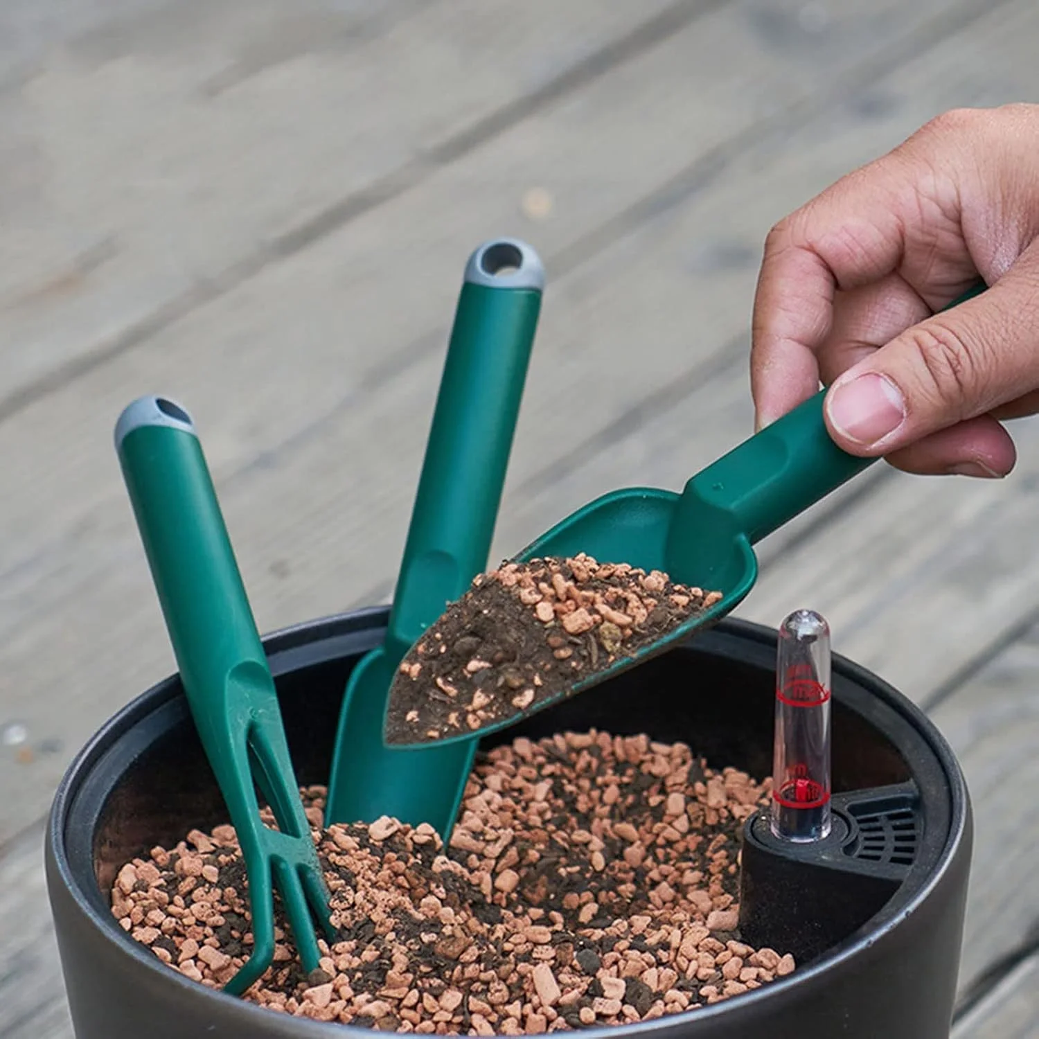 بیلچه باغبانی سوناکسو، بیل، چنگک، ابزار باغبانی برای شل کردن خاک، وجین کردن، مناسب برای گل ها، گیاهان گلدانی و ابزار کشاورزی