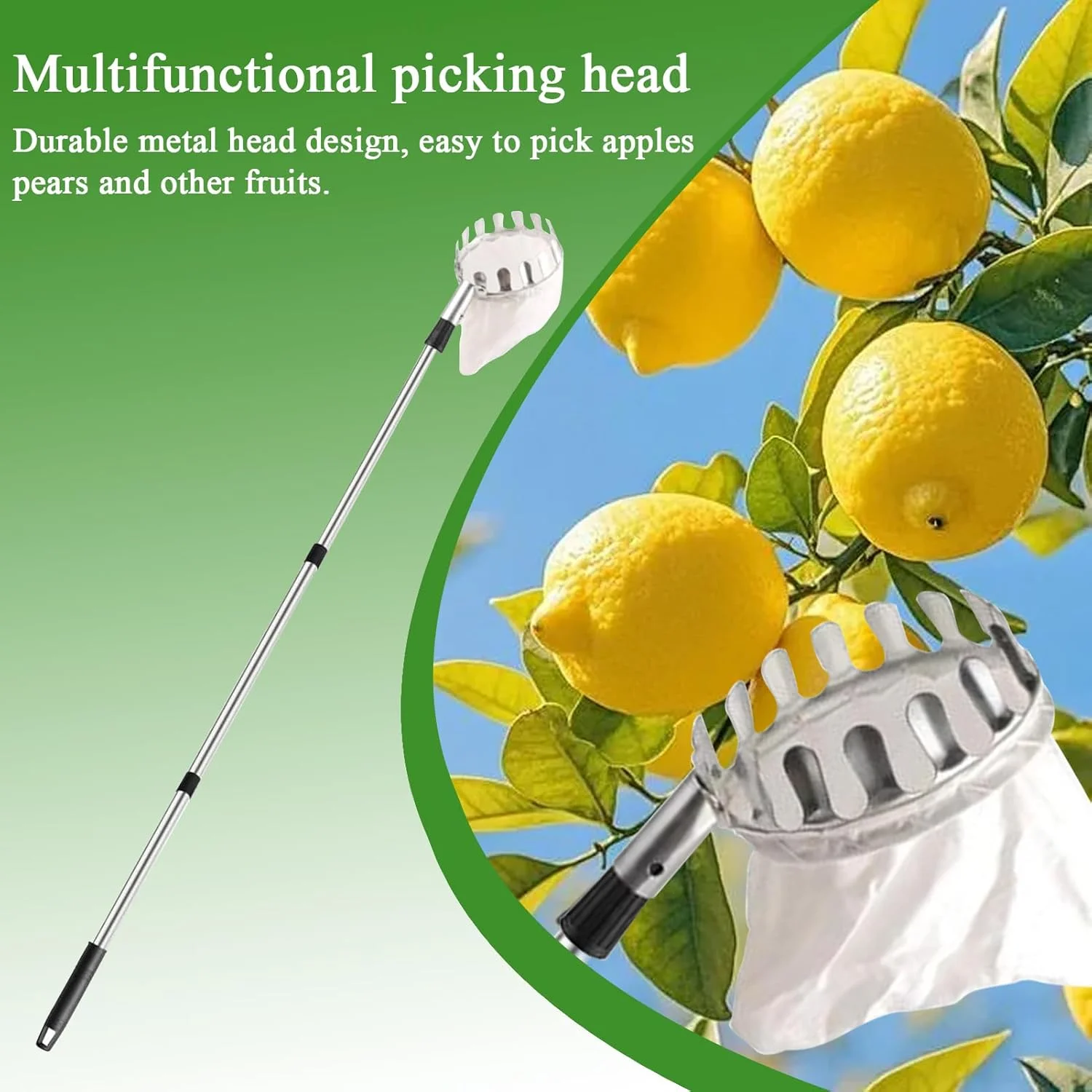ابزار چیدن میوه از درخت، ابزار قابل تنظیم چیدن میوه از درخت | ابزار حرفه ای ارگونومیک برای چیدن و برداشت میوه در باغ، مزرعه، فضای باز و منزل ابزار چیدن میوه از درخت، ابزار قابل تنظیم چیدن میوه از درخت | ابزار حرفه ای ارگونومیک برای چیدن و برداشت میوه در باغ، مزرعه، فضای باز و منزل