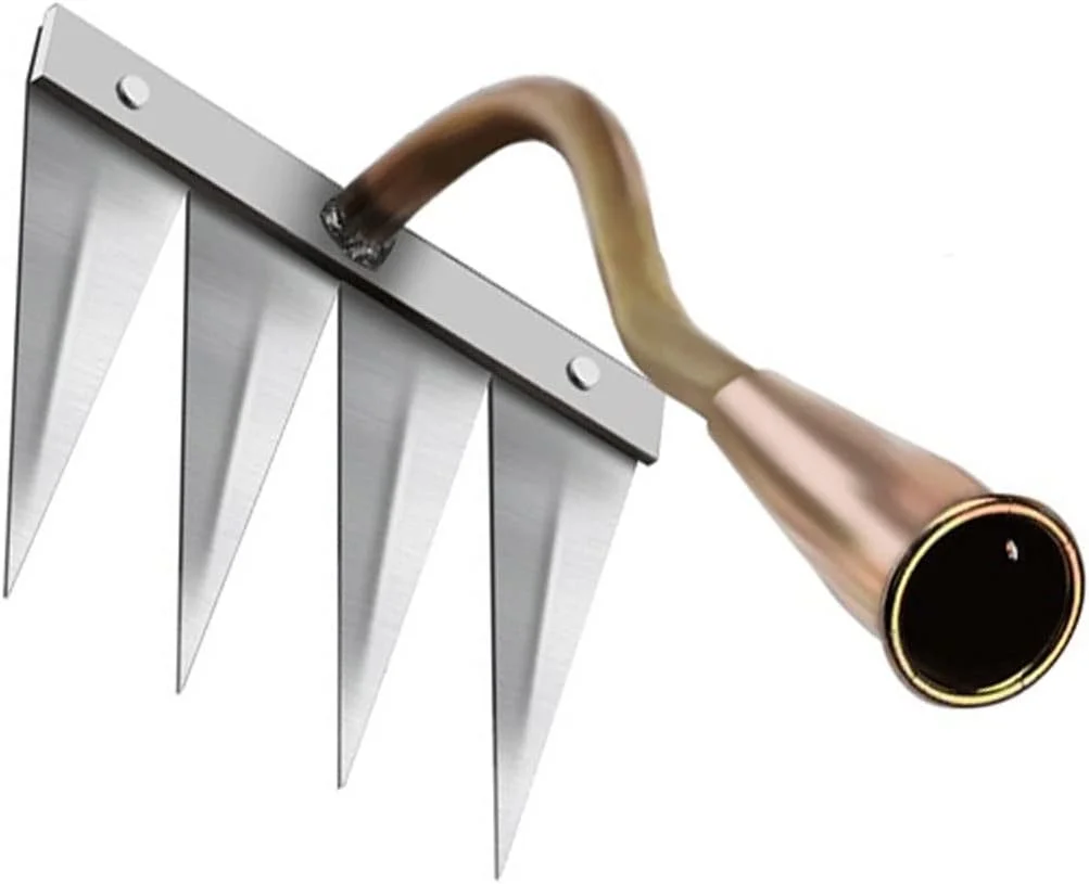 شن کش باغبانی فولادی LUCIY، شن کش علف های هرز، شن کش دستی باغبانی برای وجین، شن کش چنگکی، ابزار کشاورزی شل کننده خاک شن کش باغبانی فولادی LUCIY، شن کش علف های هرز، شن کش دستی باغبانی برای وجین، شن کش چنگکی، ابزار کشاورزی شل کننده خاک