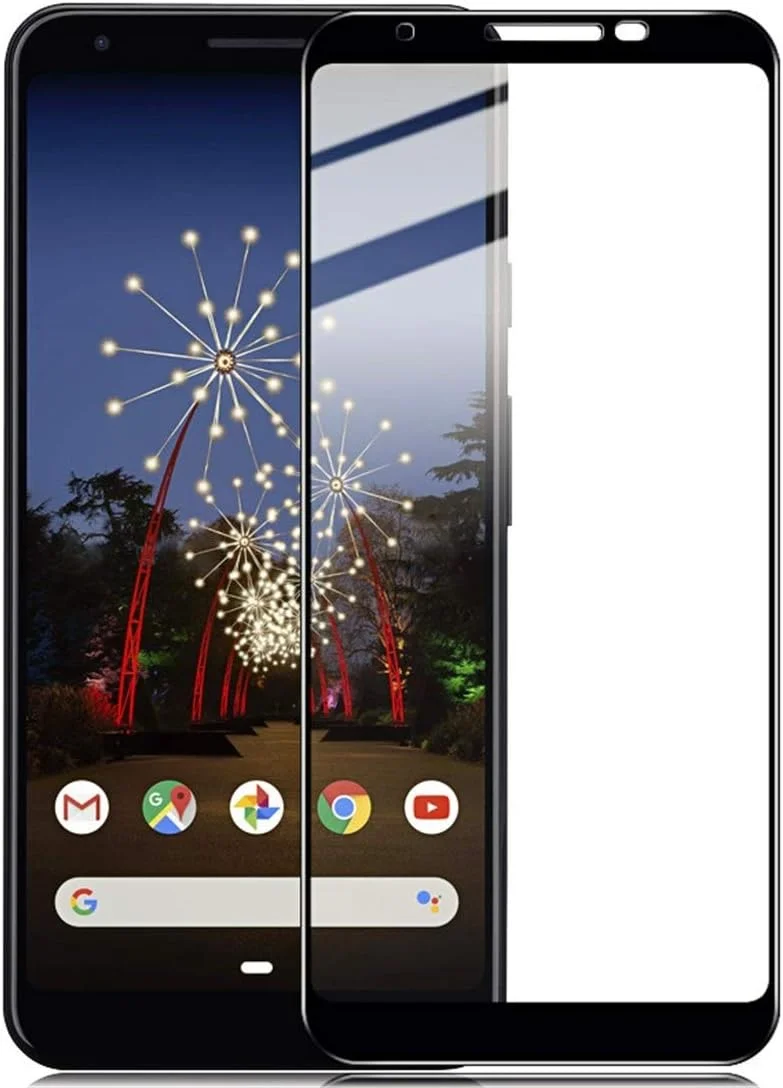 محافظ صفحه نمایش شیشه ای تمپرد فول اسکرین 9H کوبوبو نسخه Pro+ برای گوگل پیکسل 3a (مشکی)