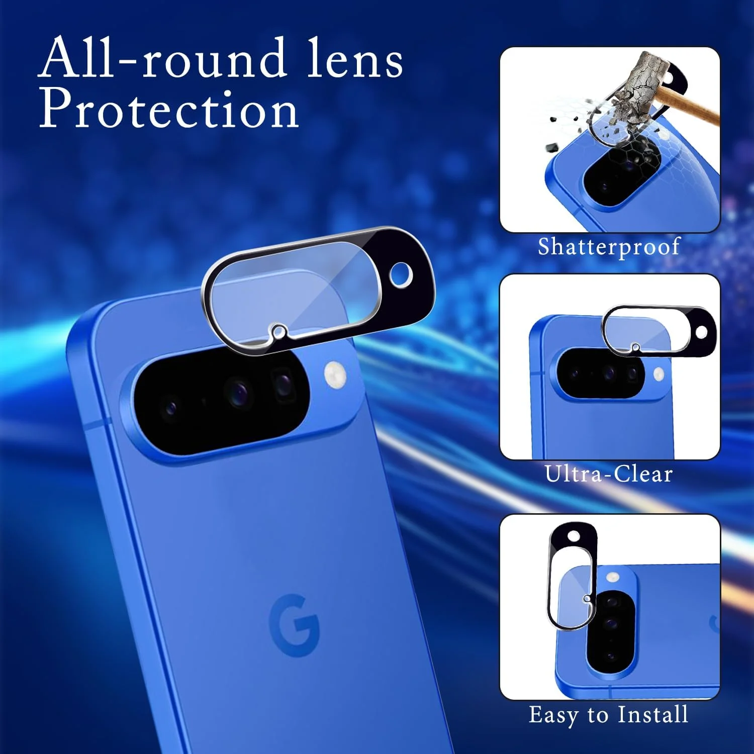 محافظ صفحه نمایش MAYtobe بسته 2 عددی برای گوگل پیکسل 10، شیشه حرارت دیده به همراه محافظ لنز دوربین بسته 2 عددی، سختی 9H، سازگار با قاب، بدون حباب، ضد خش، نصب آسان محافظ صفحه نمایش MAYtobe بسته 2 عددی برای گوگل پیکسل 10، شیشه حرارت دیده به همراه محافظ لنز دوربین بسته 2 عددی، سختی 9H، سازگار با قاب، بدون حباب، ضد خش، نصب آسان