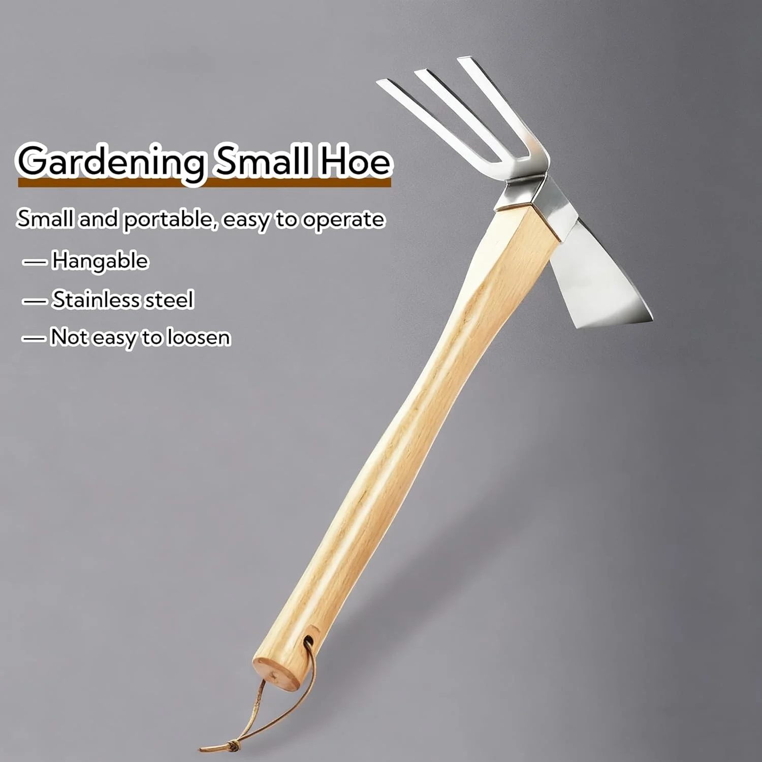 شن کش باغبانی Natudeco، ابزار باغبانی فولادی ضد زنگ، ابزار کشاورزی باغبانی با دسته چوبی راش و تیغه فلزی برای شل کردن خاک، وجین کردن و کندن شن کش باغبانی Natudeco، ابزار باغبانی فولادی ضد زنگ، ابزار کشاورزی باغبانی با دسته چوبی راش و تیغه فلزی برای شل کردن خاک، وجین کردن و کندن