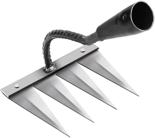 بیلچه فولادی پر کربن Irovami، ابزار باغبانی، وجین، شخم زدن خاک، سست کردن خاک، ابزار چنگک ناخنی، ابزار کشاورزی