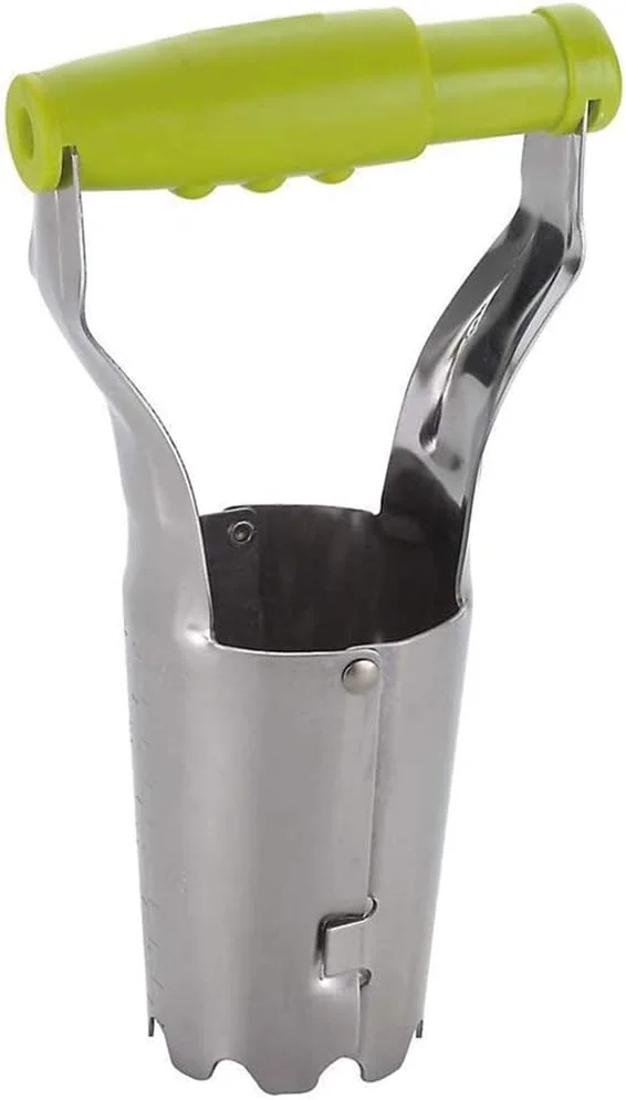 ابزار کاشت پیاز ZIYUMI، ابزار بدون خم شدن برای کاشت پیاز، رهاسازی خودکار خاک برای حفر/پر کردن سوراخ، لوله نشاء کشاورزی باغ