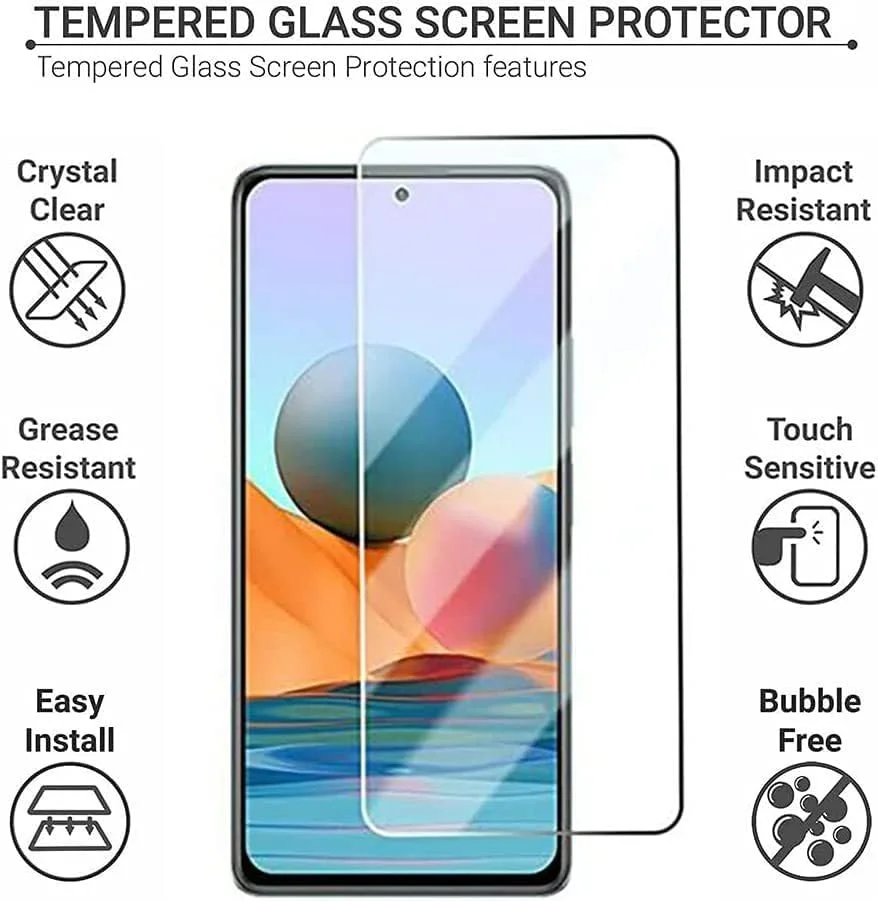 محافظ صفحه نمایش QINOUK برای Google Pixel 8 Pro، [بسته 3 عددی] محافظ صفحه نمایش شیشه ای حرارت دیده HD، محافظت تمام صفحه، [مقاوم در برابر خراش] [بدون حباب]