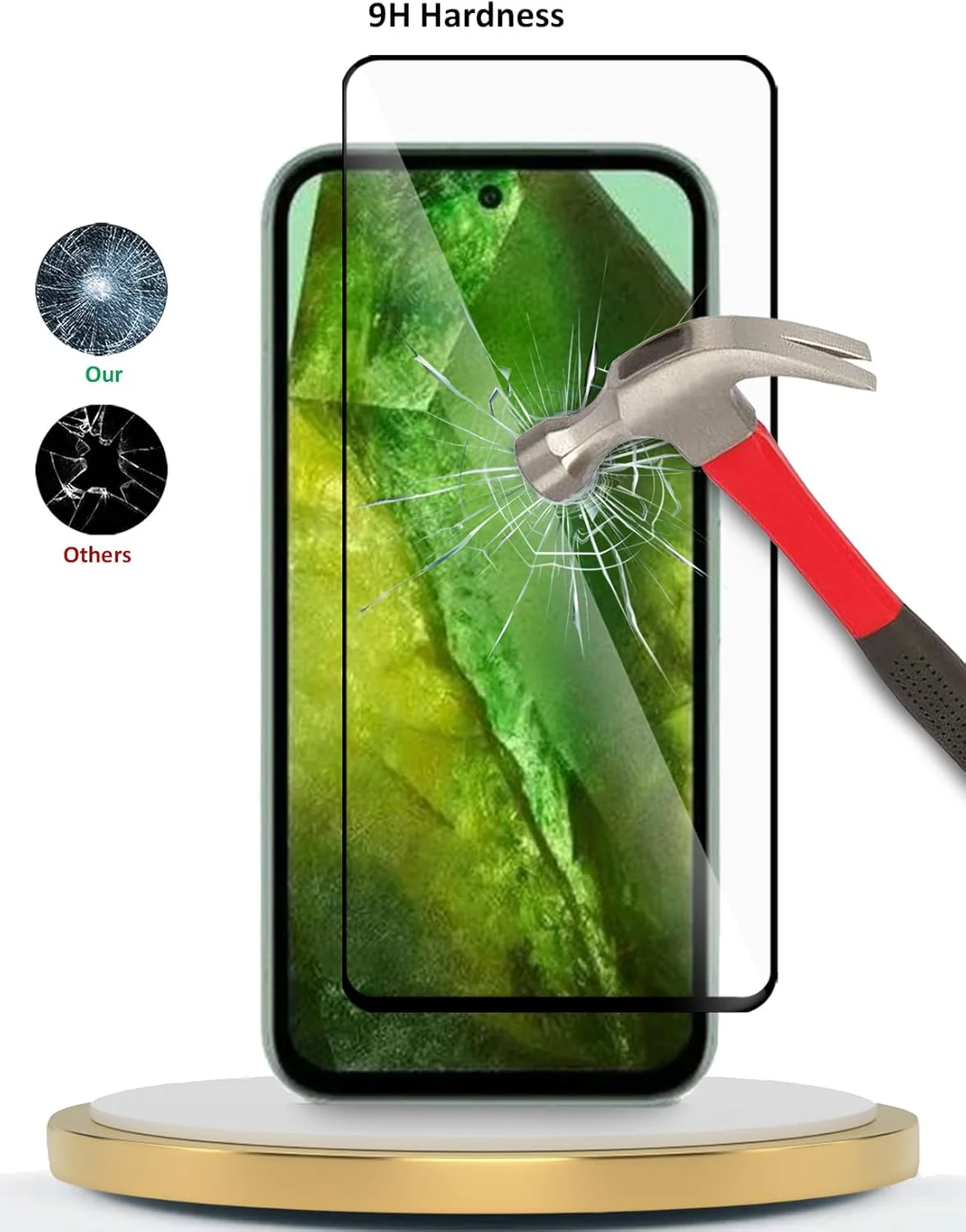 محافظ صفحه نمایش شیشه ای حرارت دیده فول چسب Wtech Premium E2E با پوشش کامل برای گوگل پیکسل 8a 5G 2024 - شفاف/مشکی محافظ صفحه نمایش شیشه ای حرارت دیده فول چسب Wtech Premium E2E با پوشش کامل برای گوگل پیکسل 8a 5G 2024 - شفاف/مشکی