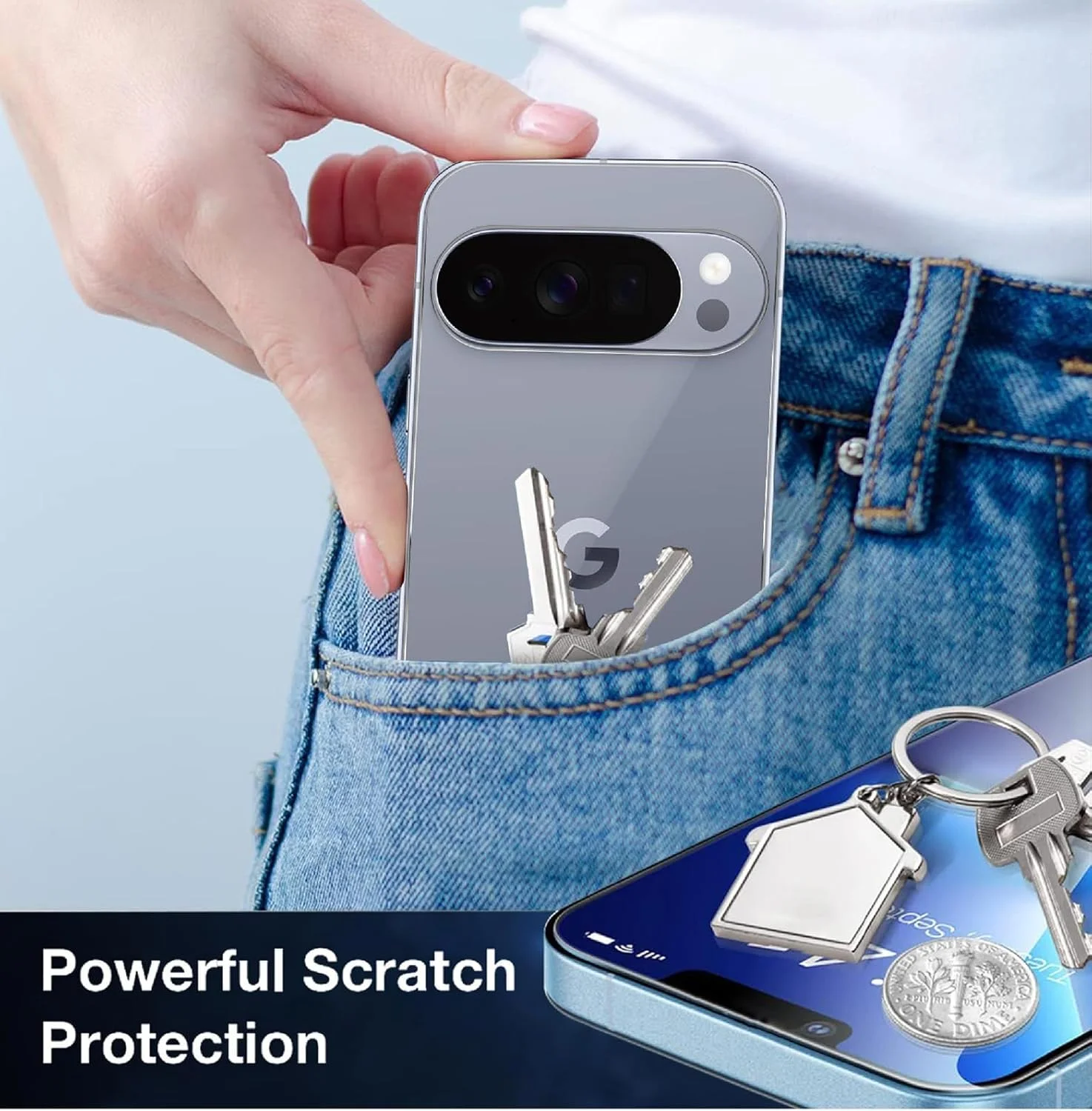 محافظ صفحه نمایش 4 عددی GIOPUEY سازگار با Google Pixel 10 Pro XL، همراه با محافظ پشت، TPU نرم، بسیار نازک، مقاوم در برابر خراش محافظ صفحه نمایش 4 عددی GIOPUEY سازگار با Google Pixel 10 Pro XL، همراه با محافظ پشت، TPU نرم، بسیار نازک، مقاوم در برابر خراش